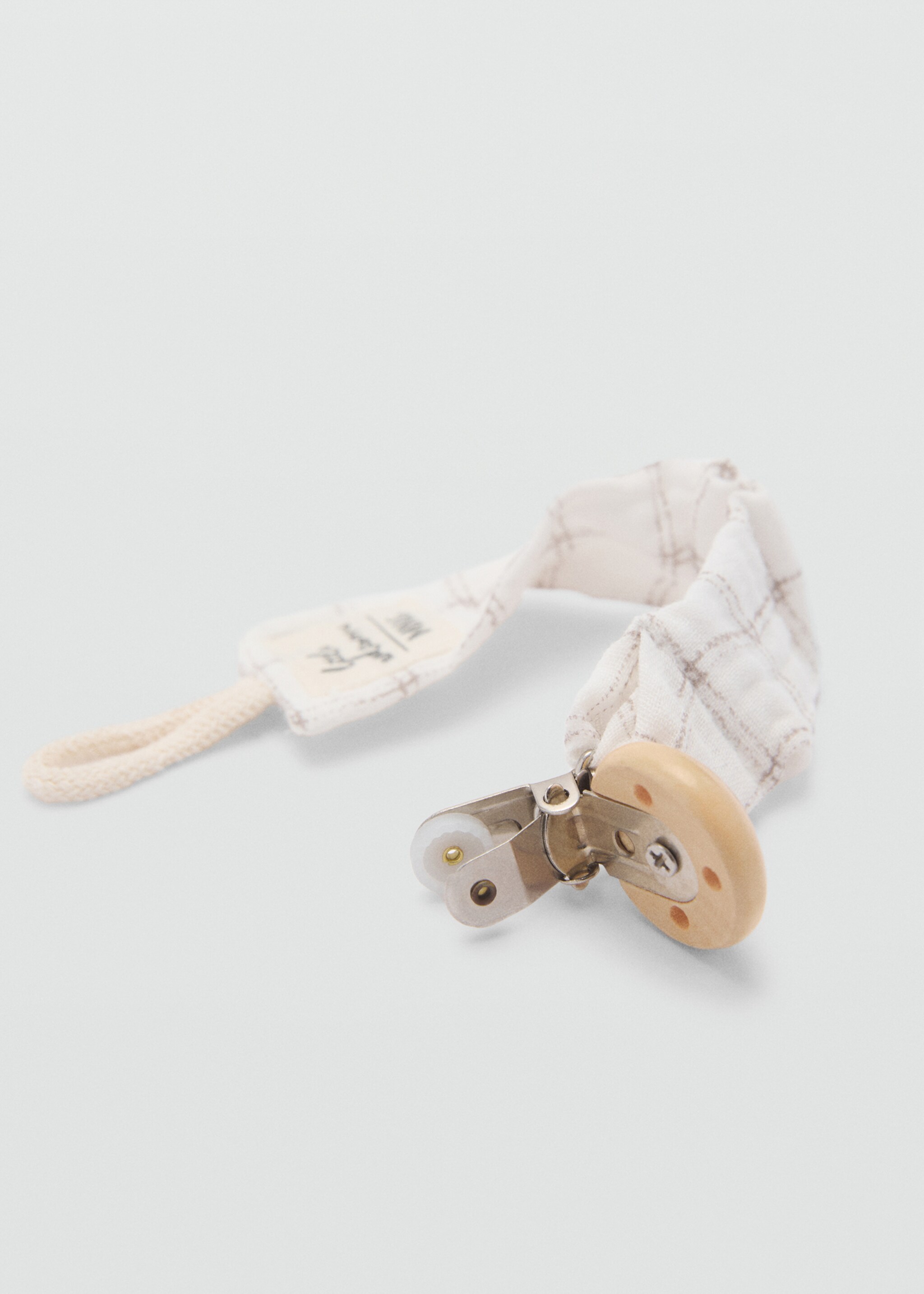 Printed brooch pacifier holder - Medium plane, Off White. Ref: 87040320-00.