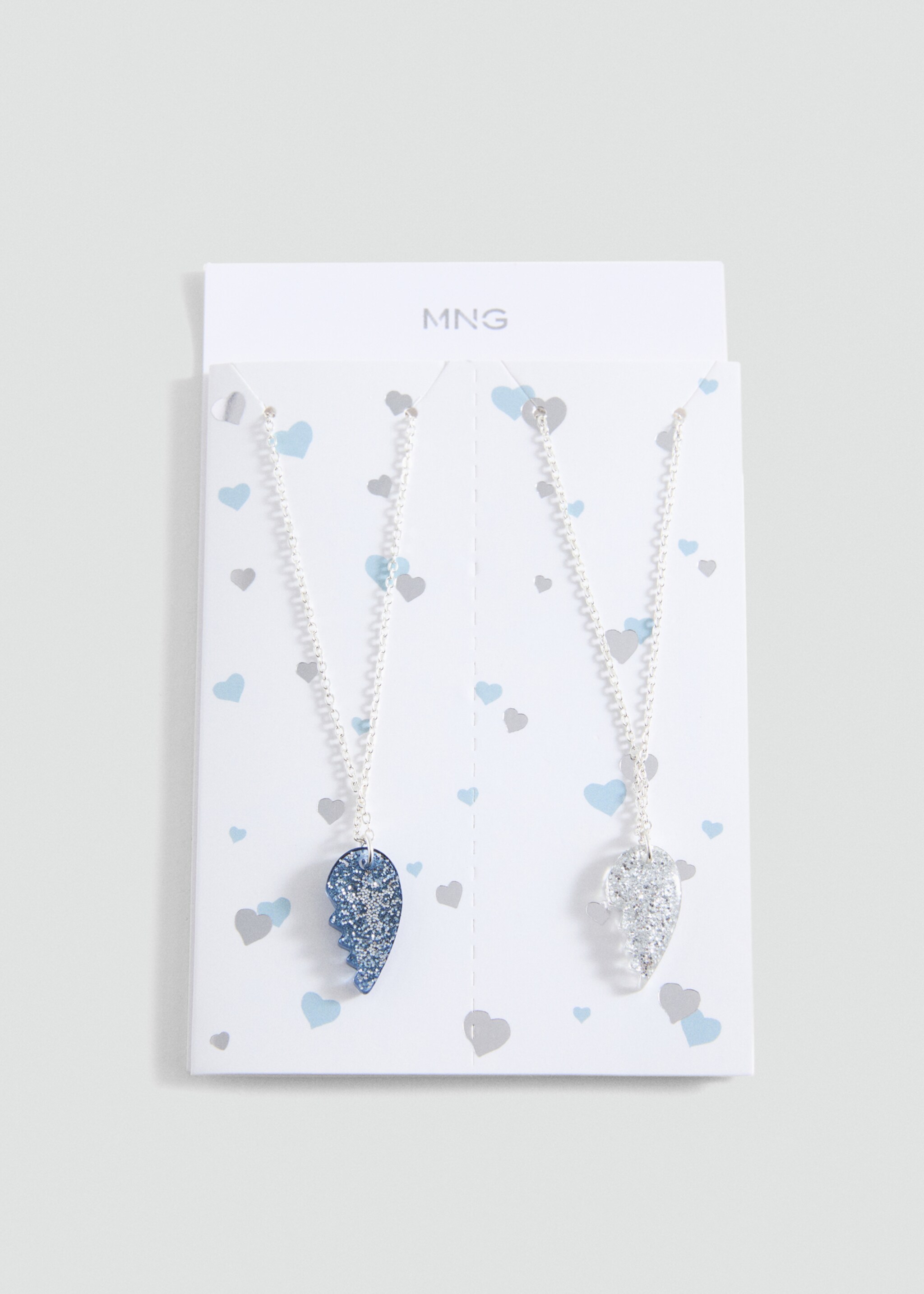 Heart pendant necklace - Article without model, Silver. Ref: 87040324-00.