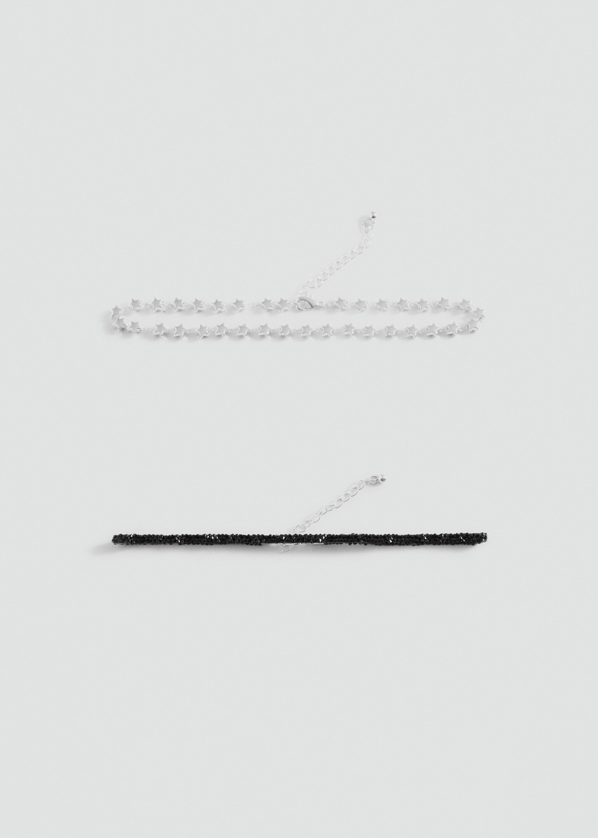 Pack of 2 chokers - Article without model, Black. Ref: 87040331-00.