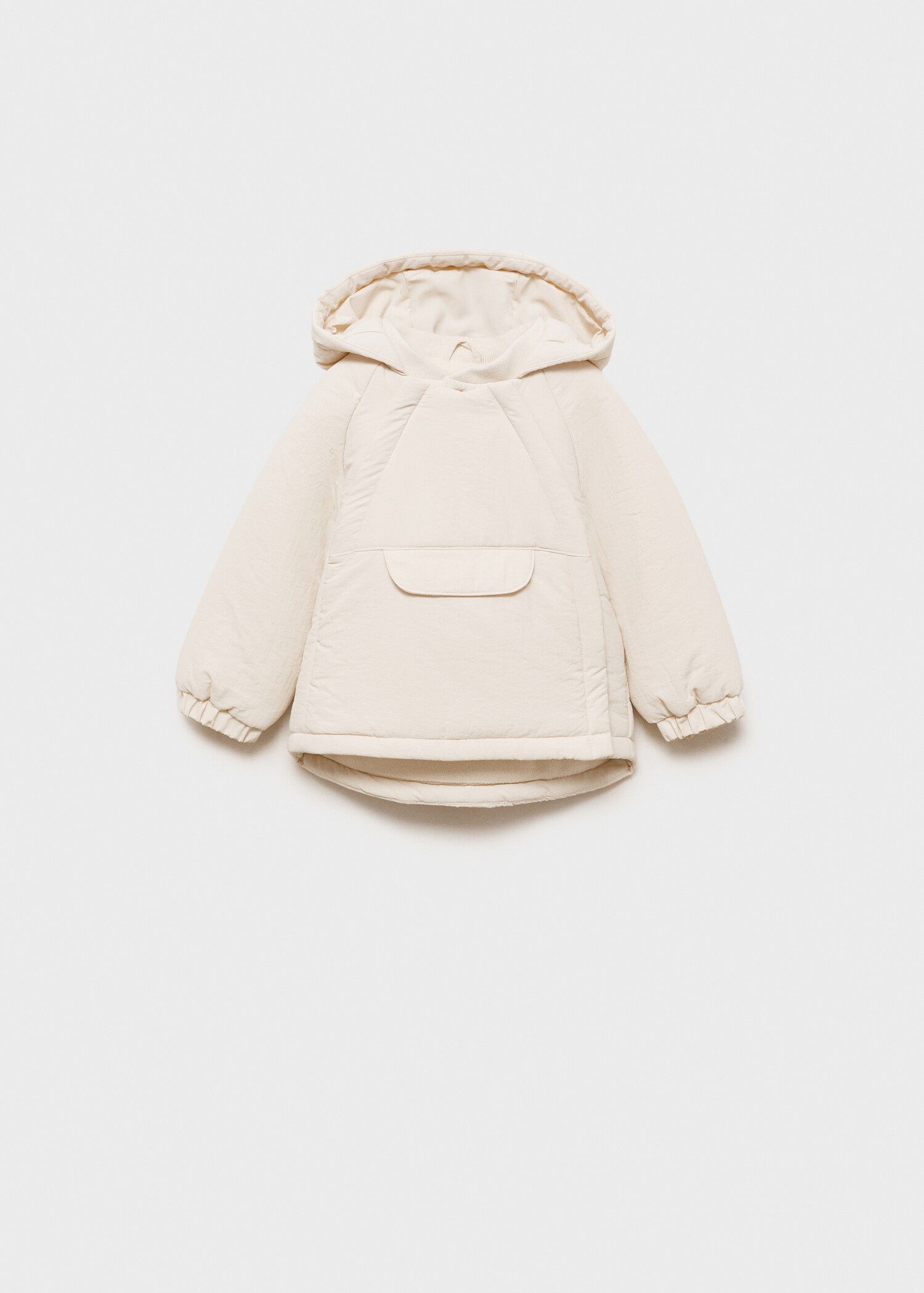 Kangaroo pocket quilted jacket - Article without model