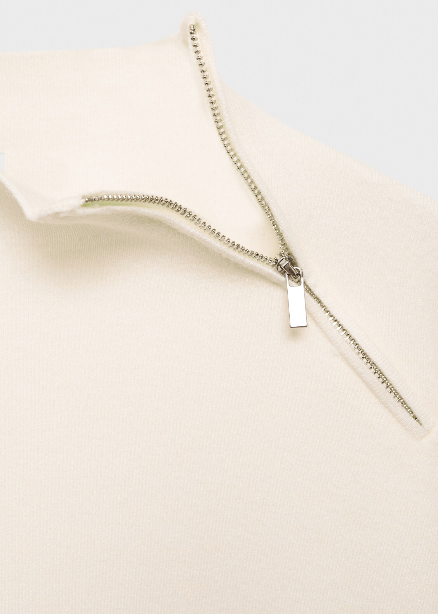 Perkins-neck sweater with zip - Details of the article 8