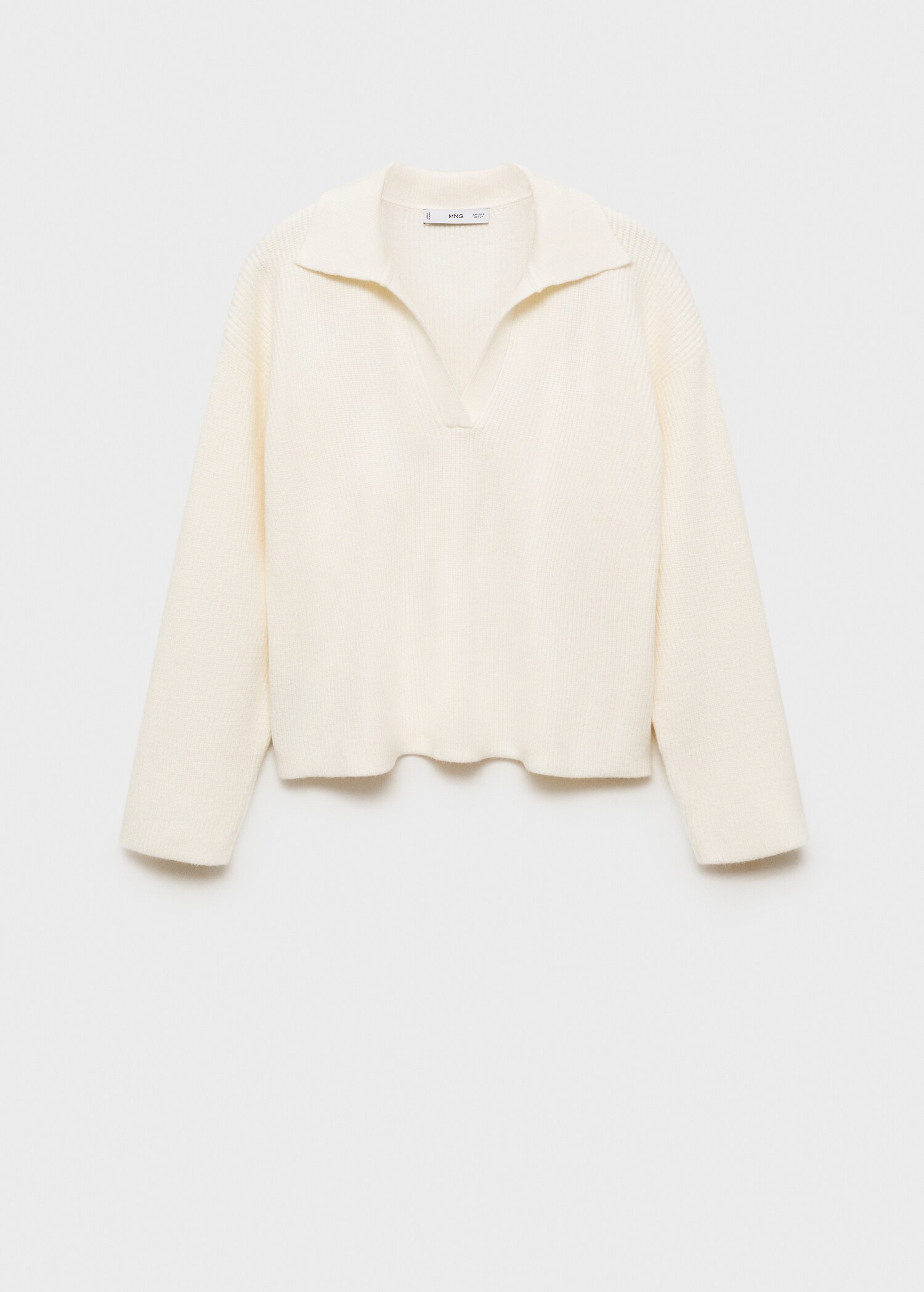 Strickpullover mit Poloshirt-Kragen - Artikel ohne Model