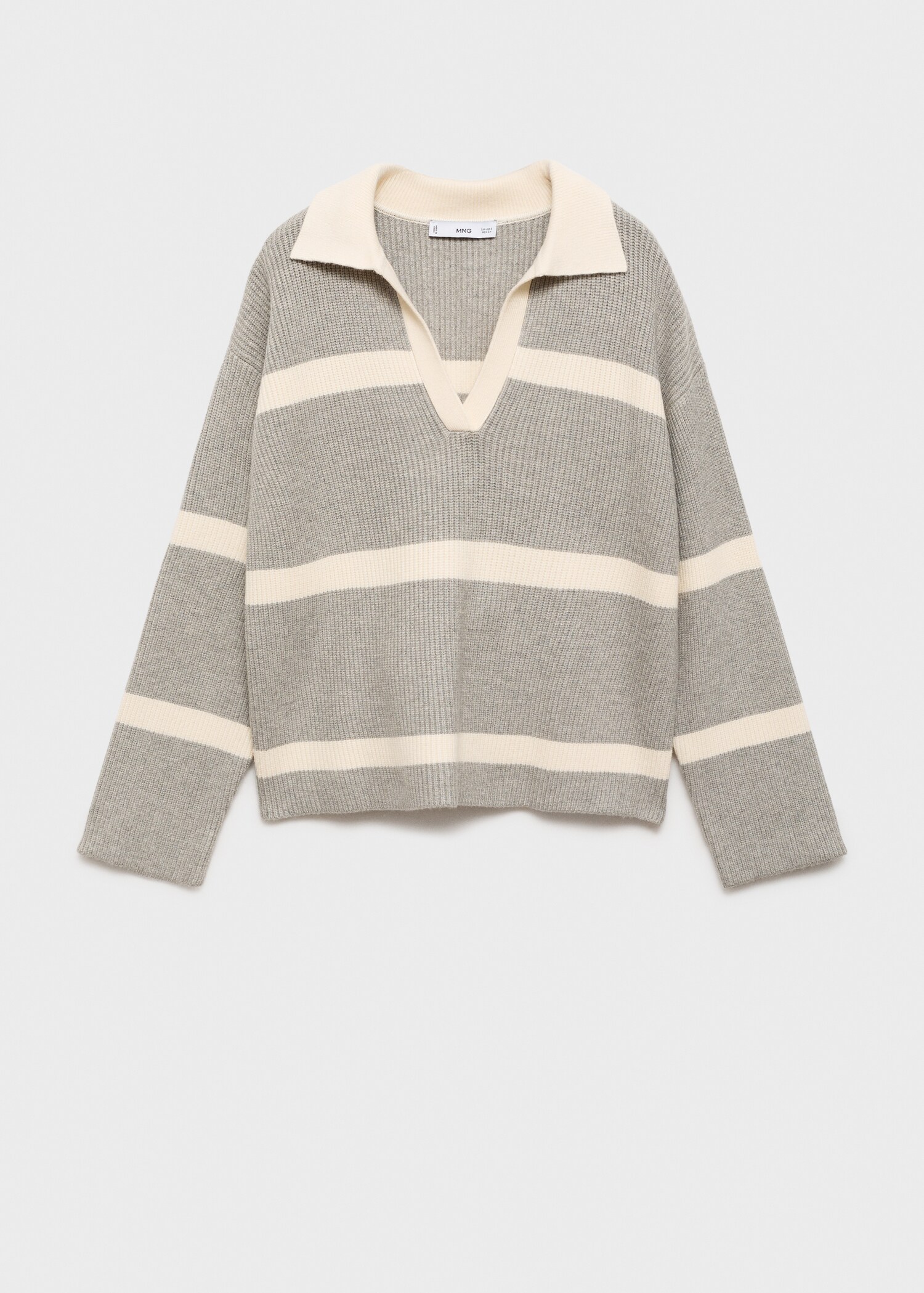 Strickpullover mit Poloshirt-Kragen - Artikel ohne Model