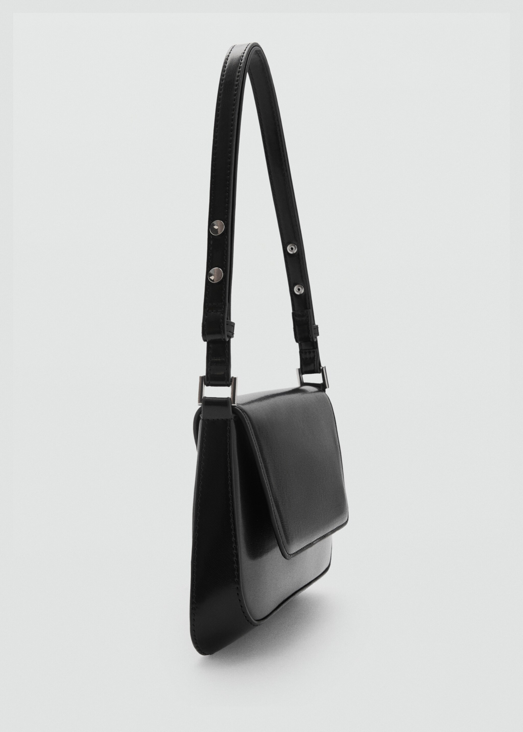 Shoulder bag with strap - Medium plane, Black. Ref: 87040358-00.