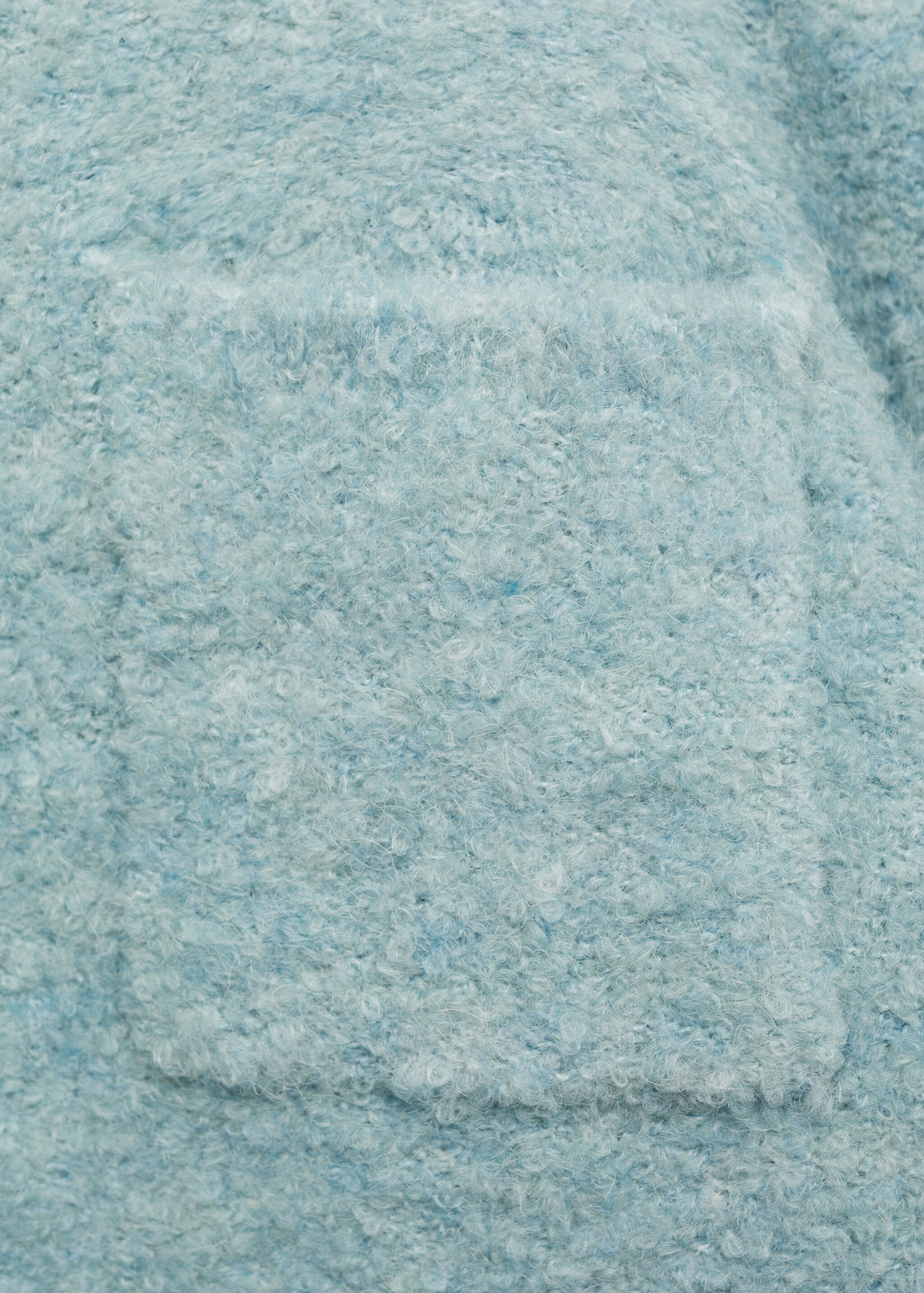 Chaqueta bouclé botones joya - Detalle del artículo 0, Azul celeste. Ref: 87040363-00.