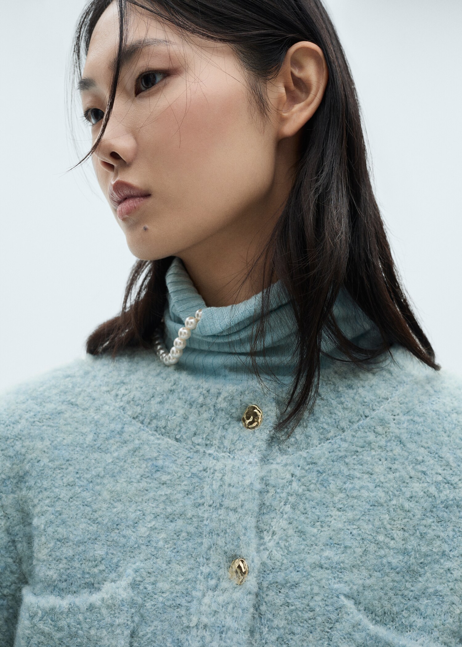 Bouclé jacket with jewel buttons - Details of the article 1