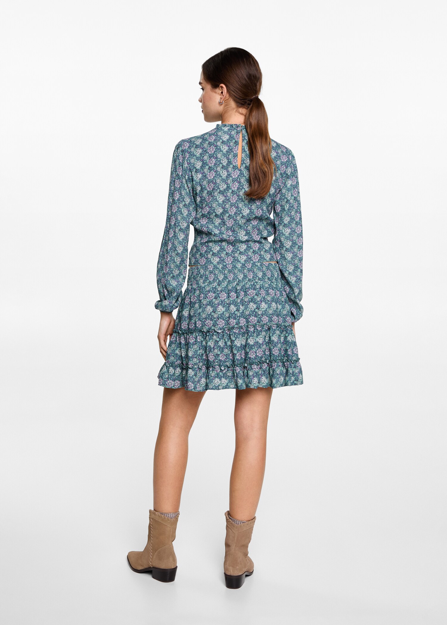 Sukně s volány a potiskem - Zadní strana zboží