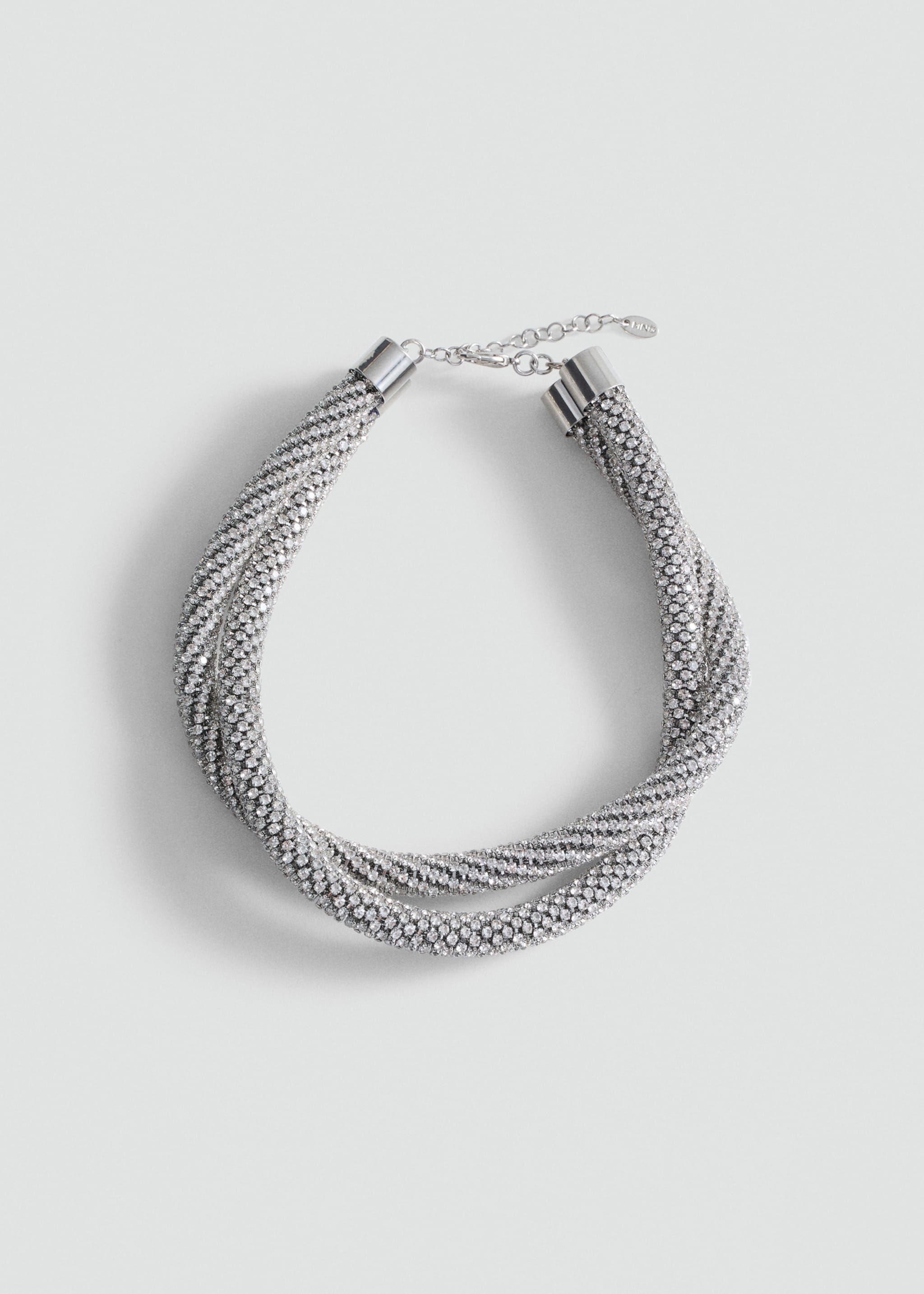 Double crystal necklace - Article without model, Silver. Ref: 87040370-00.