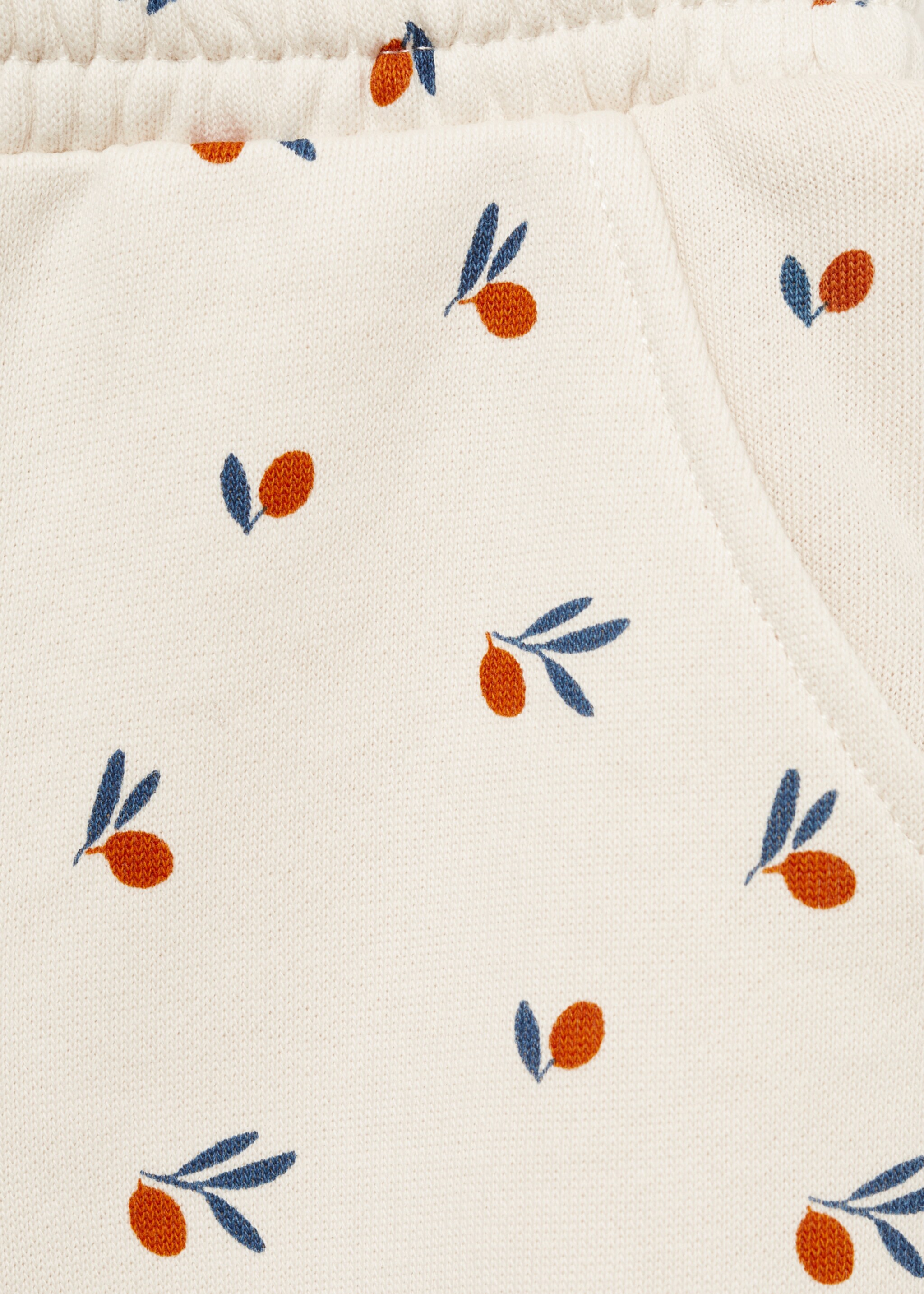 Printed cotton trousers - Details of the article 8, Off White. Ref: 87040374-00.