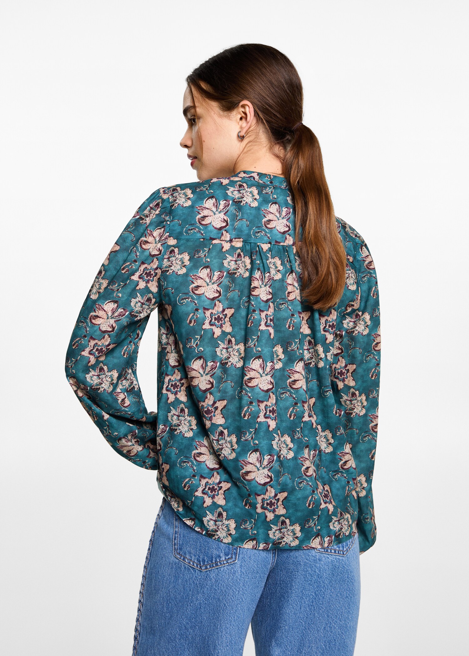 Floral print blouse - Reverse of the article