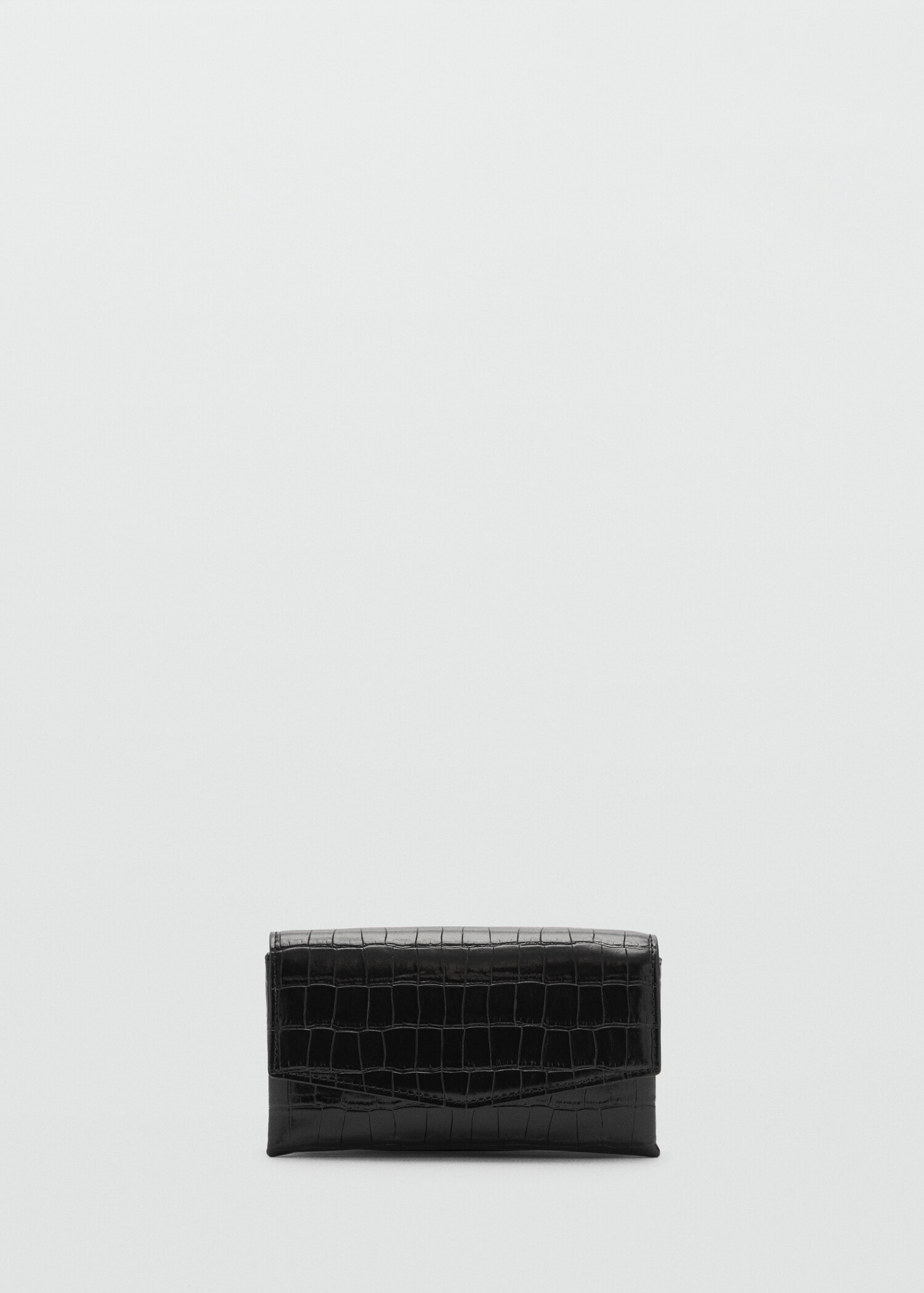 Croc-effect flap bag - Article without model