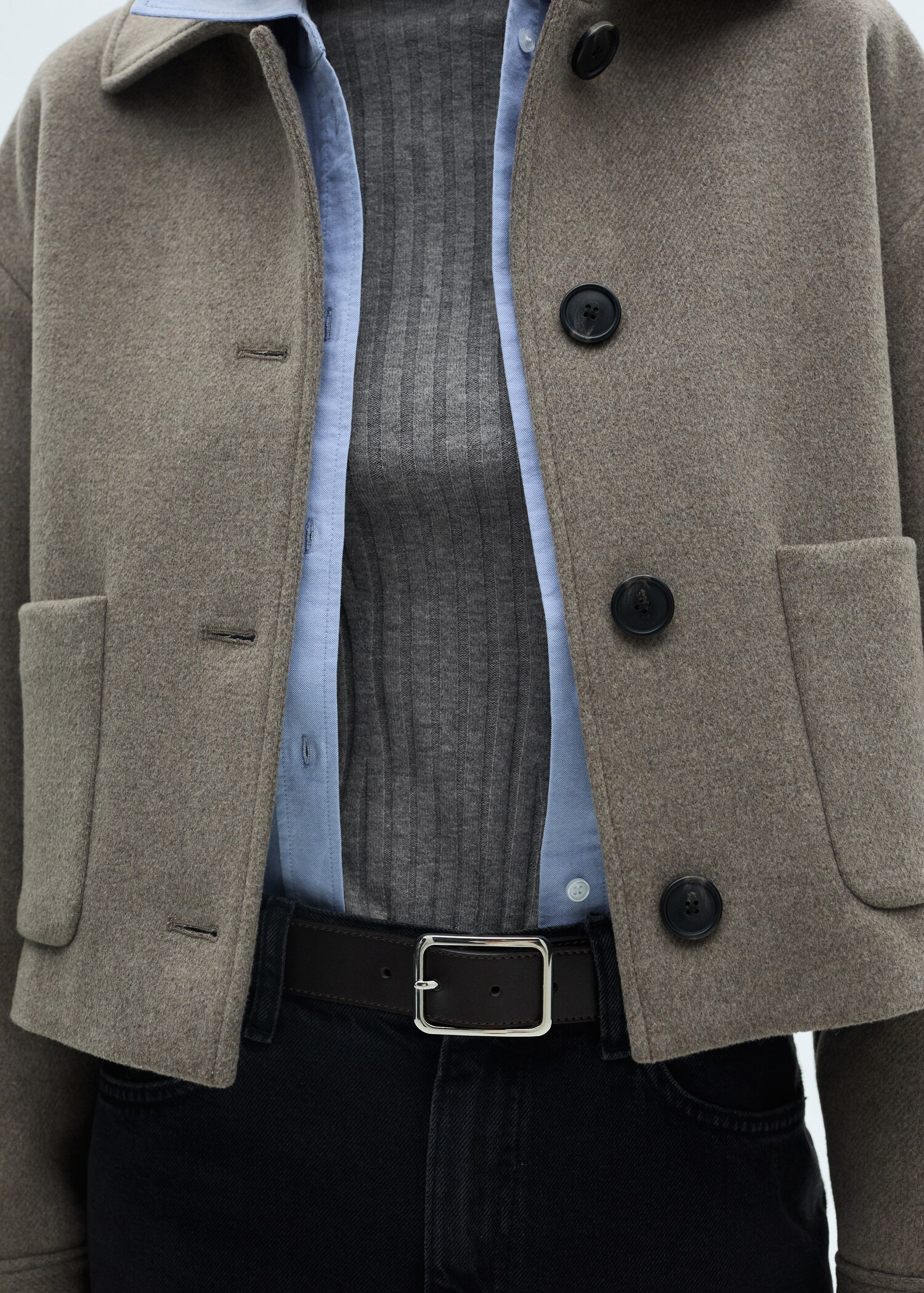 Pull-over côtelé col montant - Détail de l'article 6