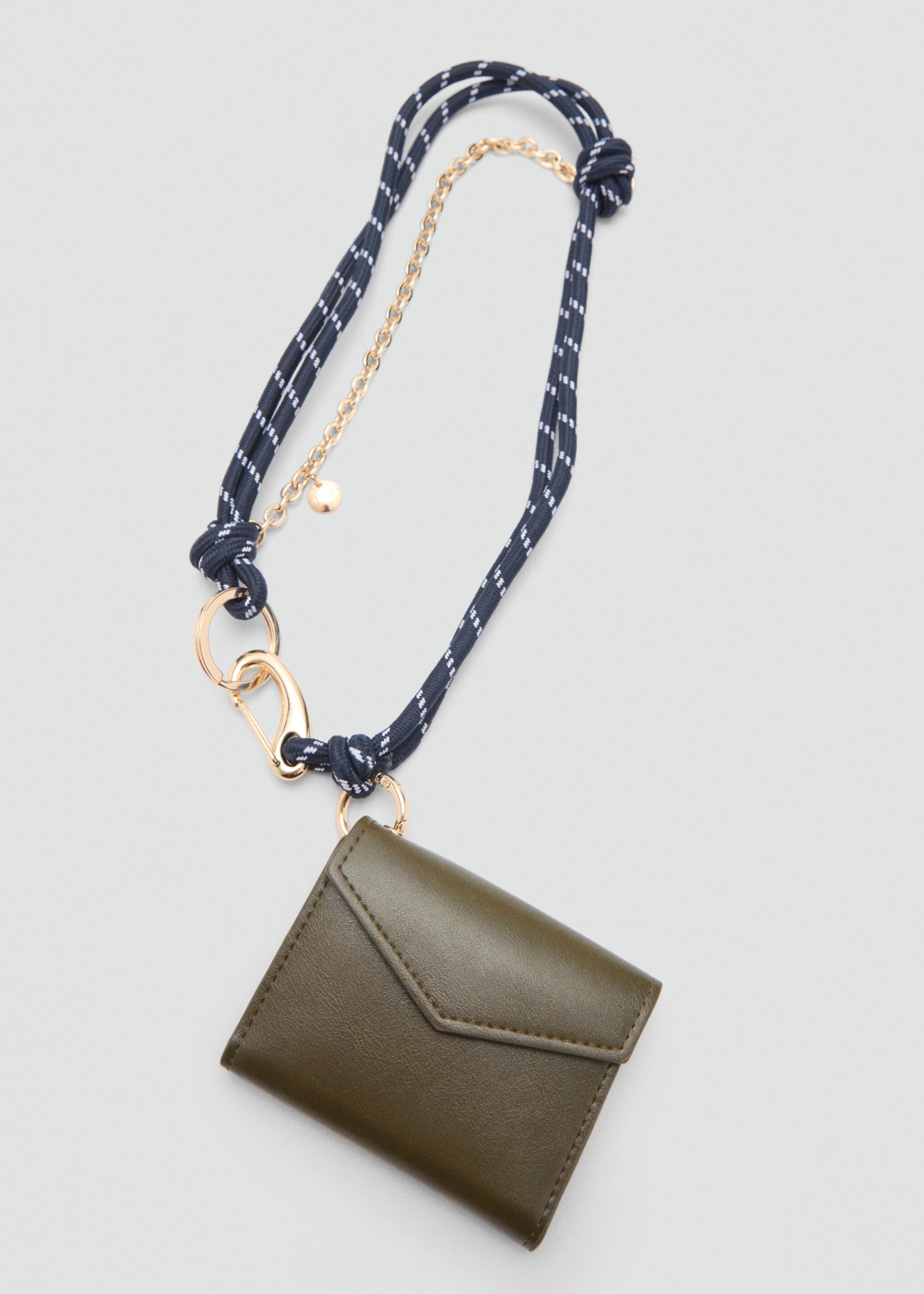 Mini purse carabiner keychain - Medium plane, Khaki. Ref: 87040431-00.