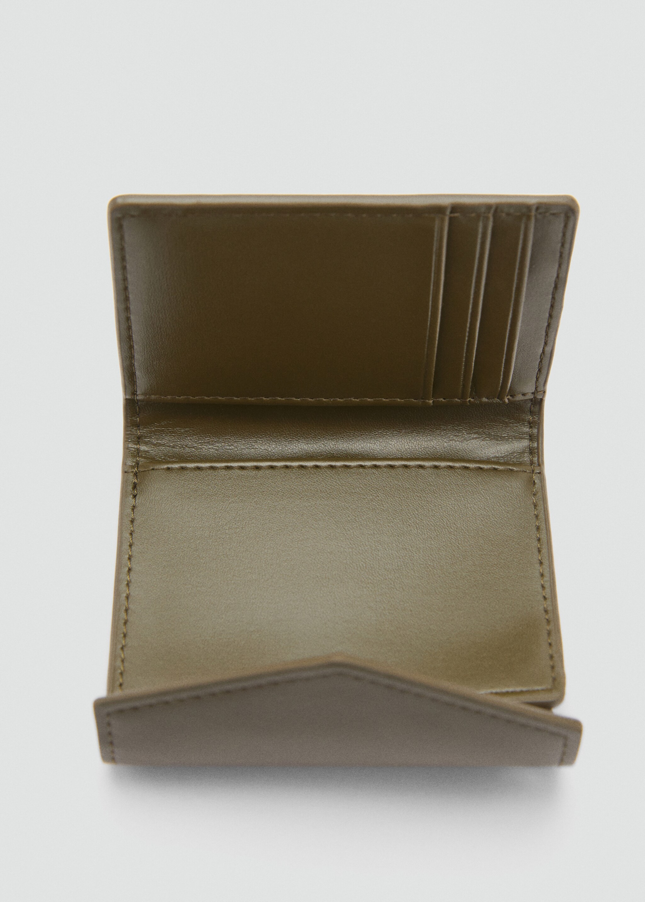 Mini purse carabiner keychain - Details of the article 1, Khaki. Ref: 87040431-00.