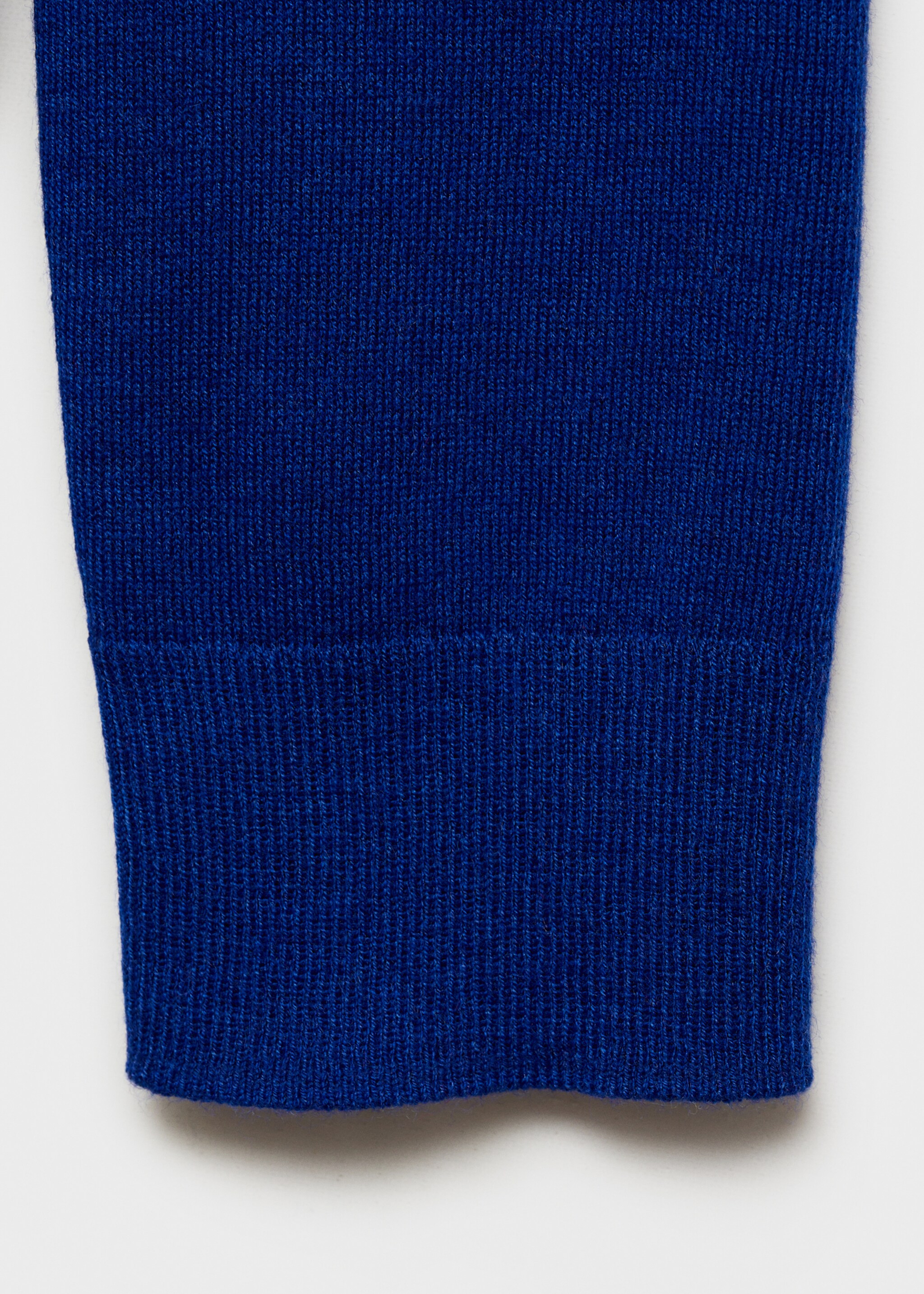 V-neck knit sweater - Details of the article 0, Vibrant blue. Ref: 87040433-00.