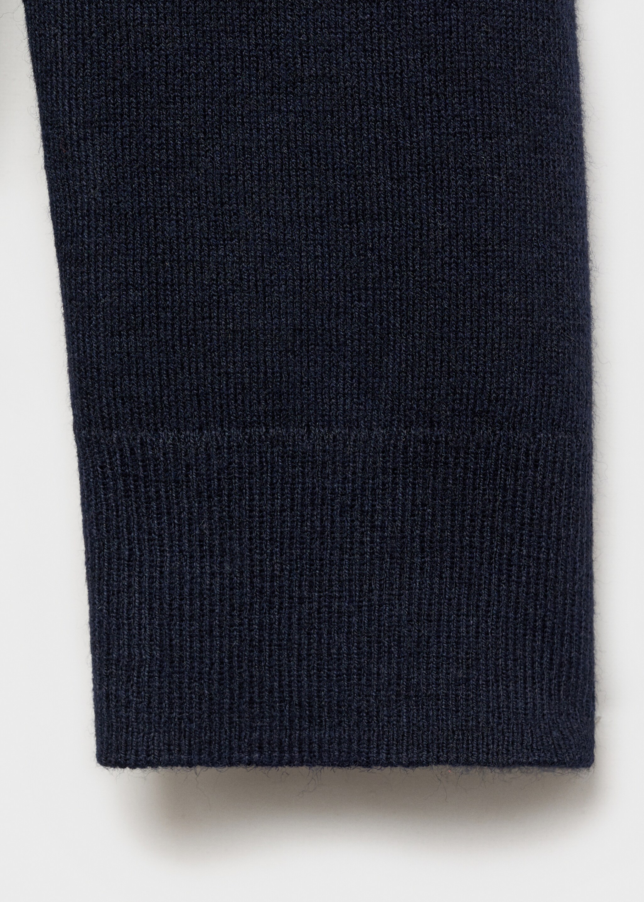V-neck knit sweater - Details of the article 0, Dark Navy. Ref: 87040433-00.