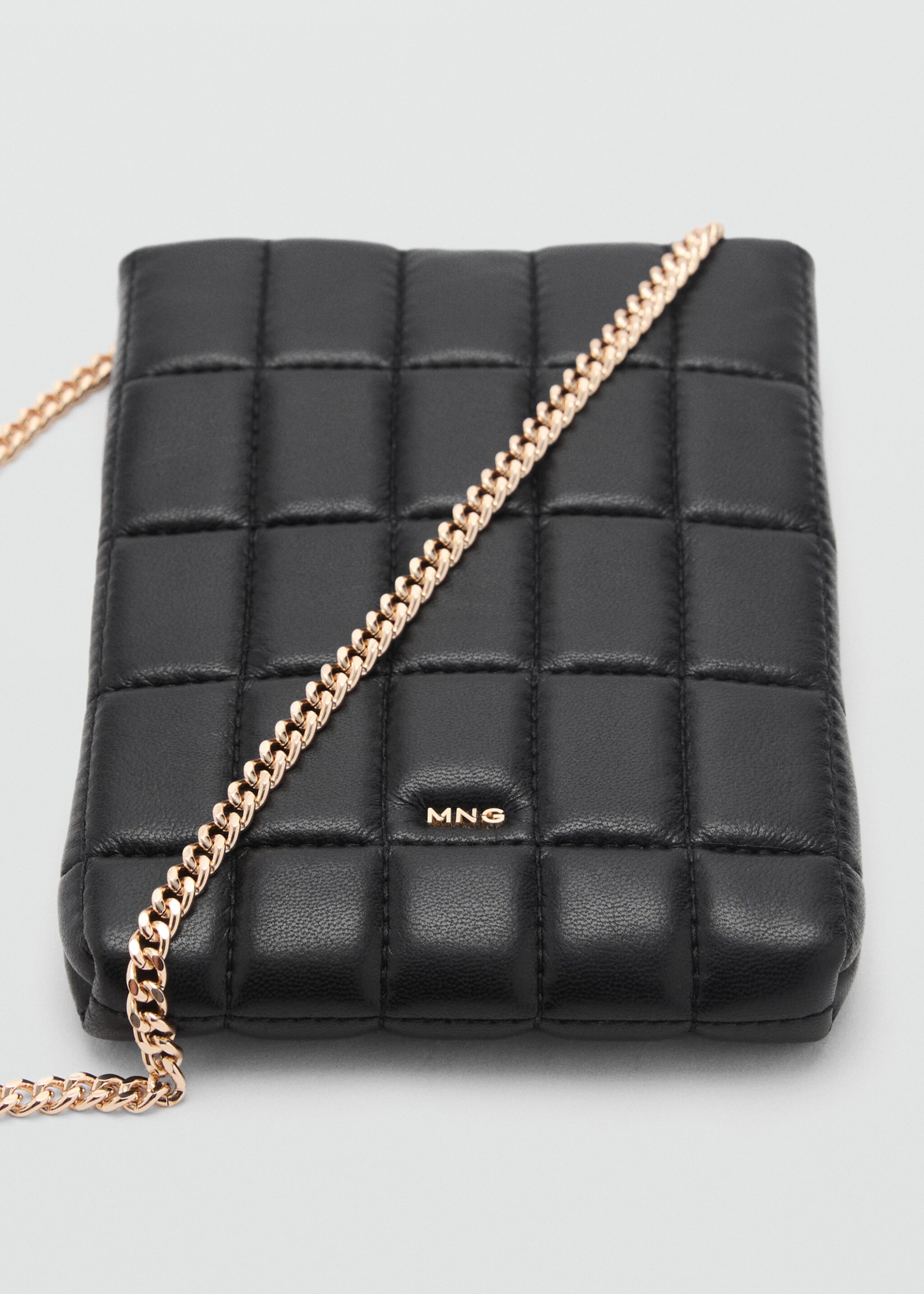 Gesteppte Handyhülle - Detail des Artikels 1, Schwarz. Ref: 87040442-00.