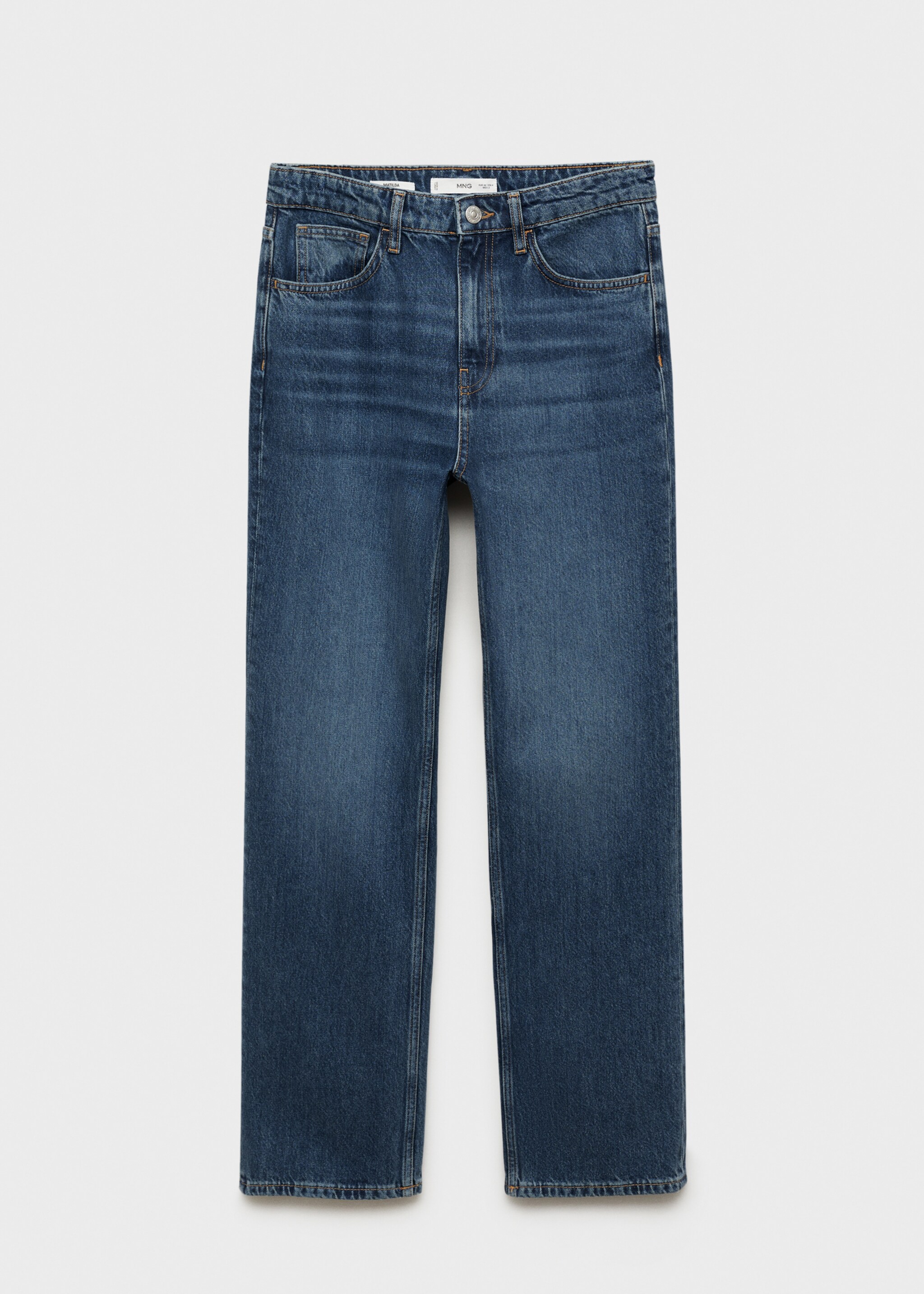 Matilda medium-rise straight-fit jeans - Article without model, Dark Blue. Ref: 87040448-00.