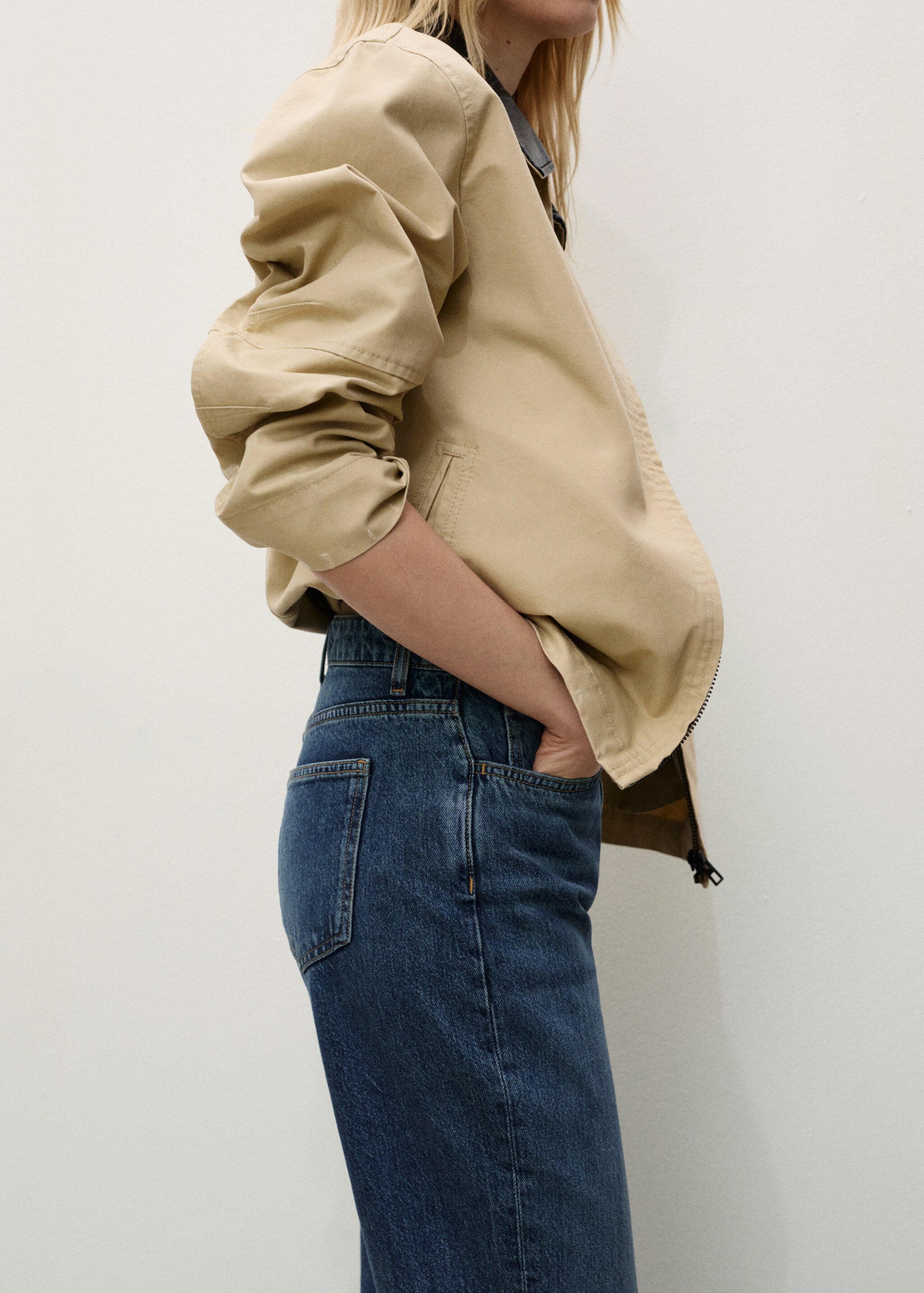 Matilda medium-rise straight-fit jeans - Details of the article 6, Dark Blue. Ref: 87040448-00.