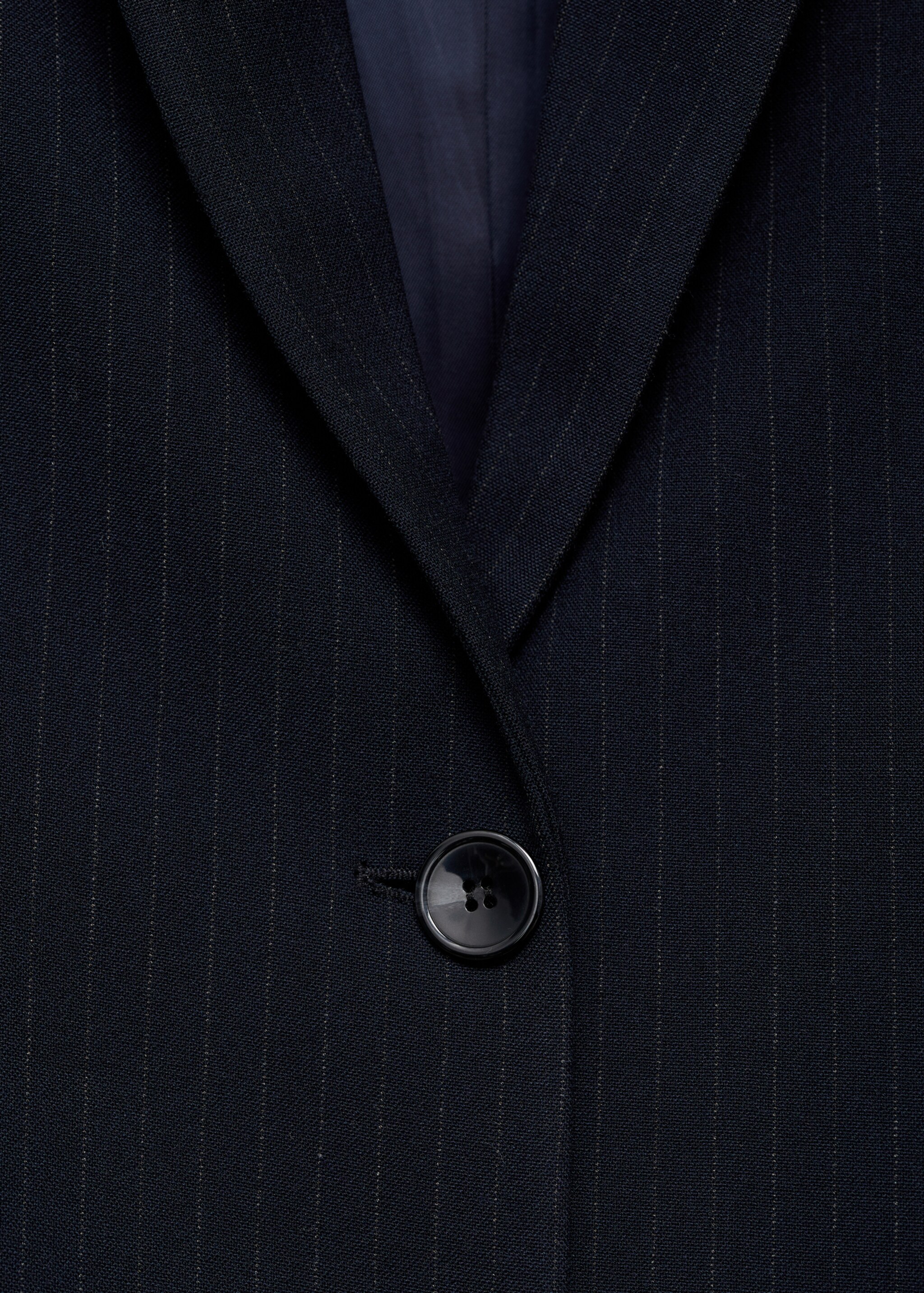 Veste de costume fines rayures - Détail de l'article 0, Bleu marine foncé. Ref: 87040451-00.
