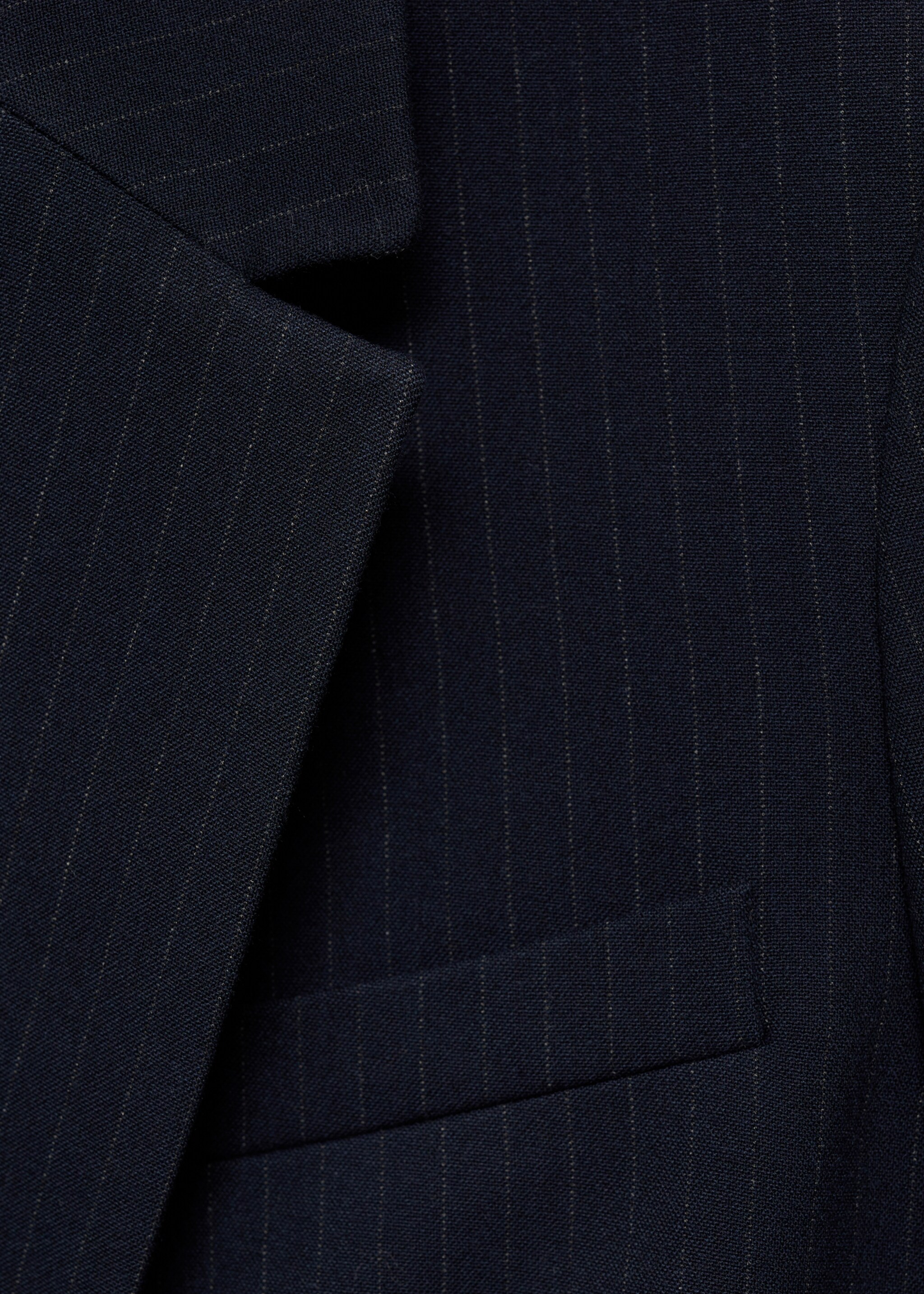 Veste de costume fines rayures - Détail de l'article 8, Bleu marine foncé. Ref: 87040451-00.