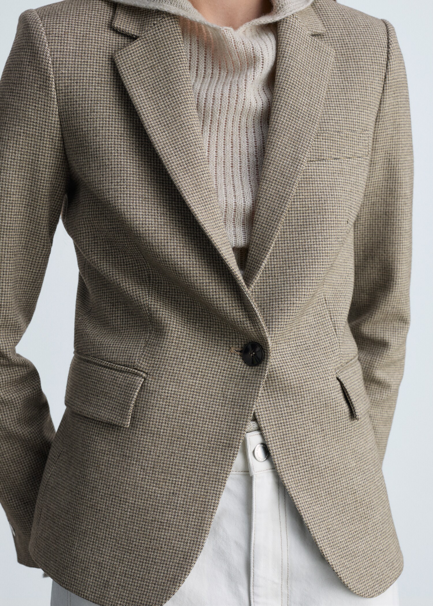 Micro-houndstooth tailored jacket - Details of the article 6