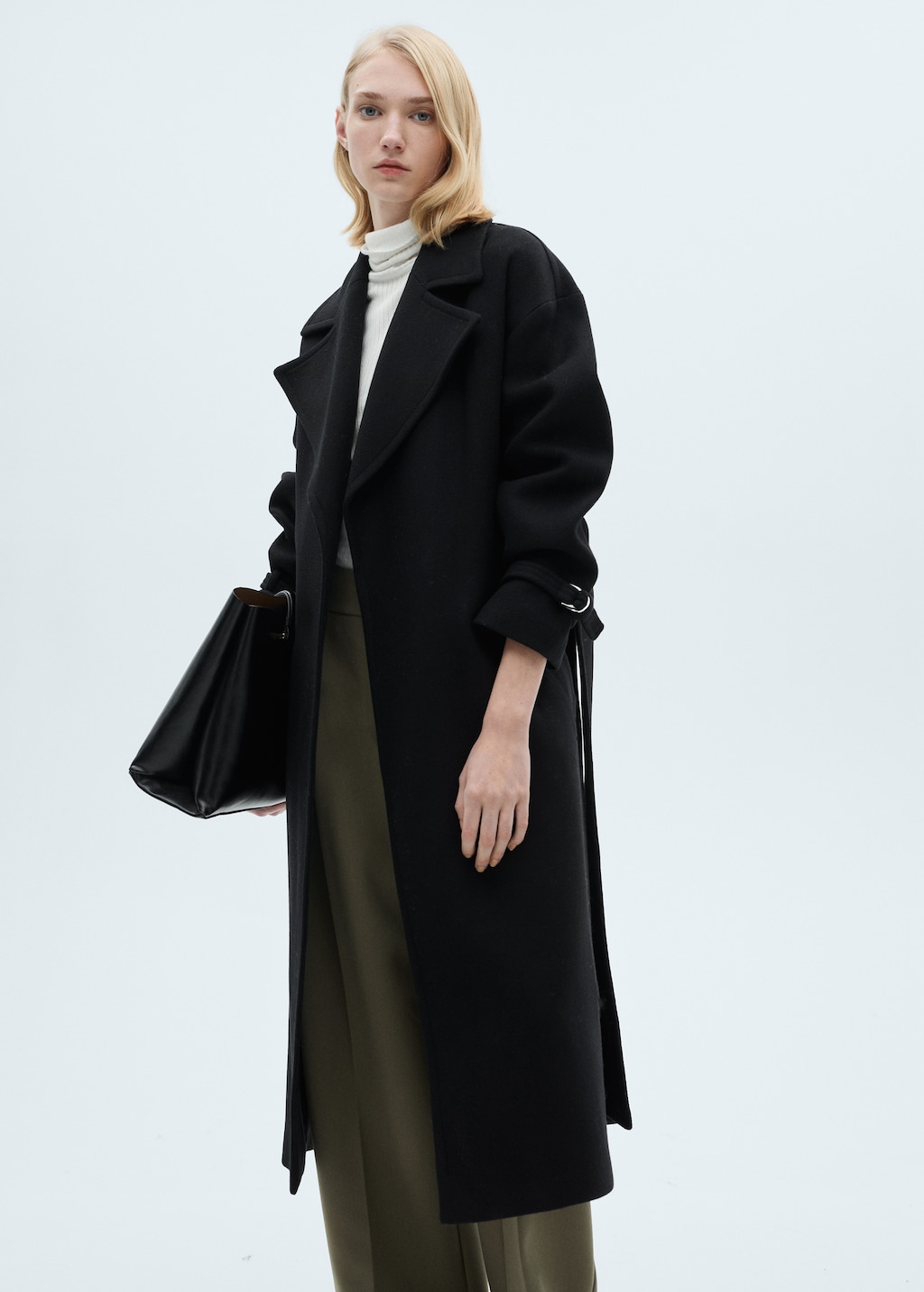 Maxi lapel Manteco wool coat - Women | MANGO OUTLET USA