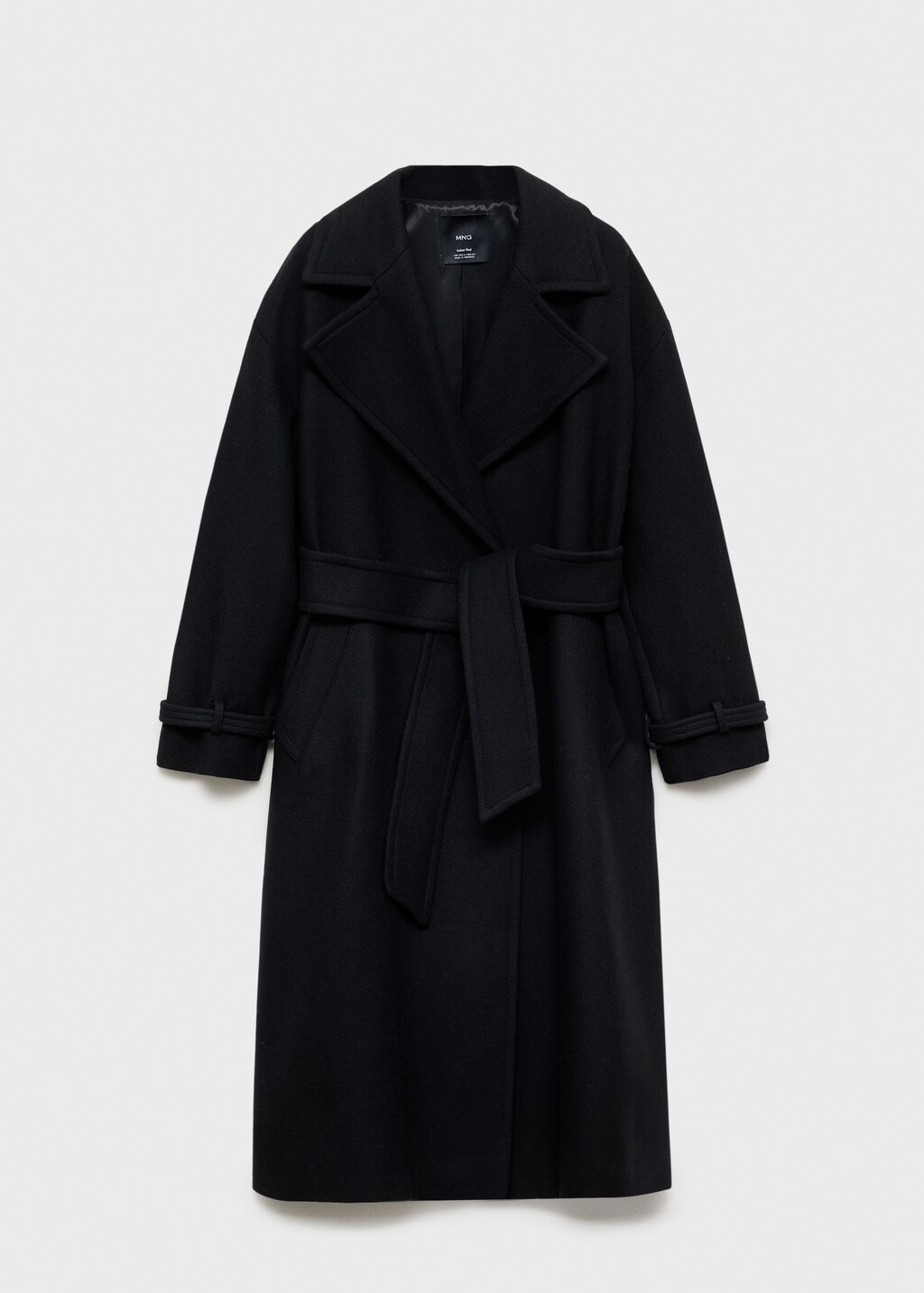 Manteco wool coat with oversized lapels - Women | MANGO OUTLET USA