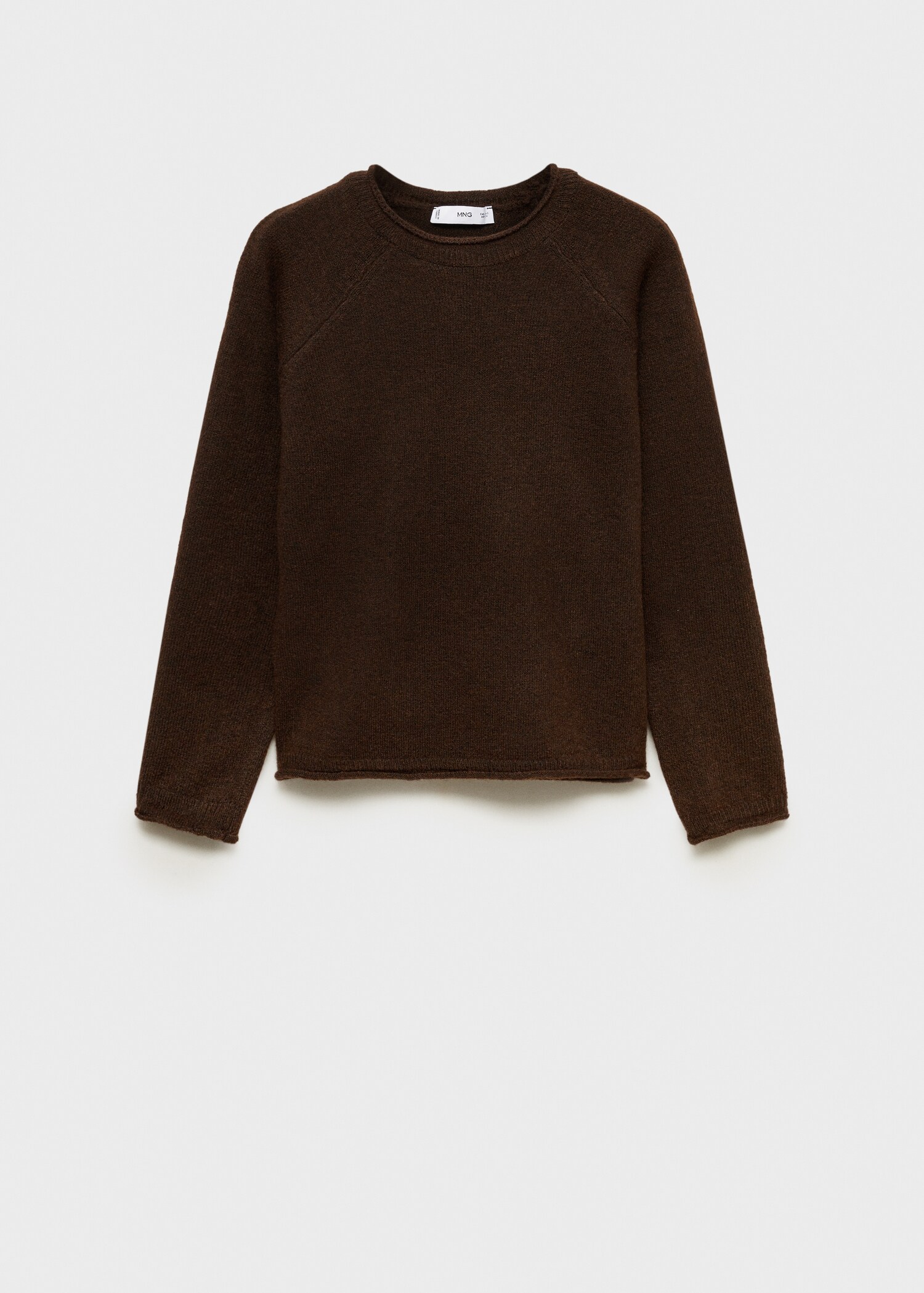 Round-neck knitted sweater - Article without model