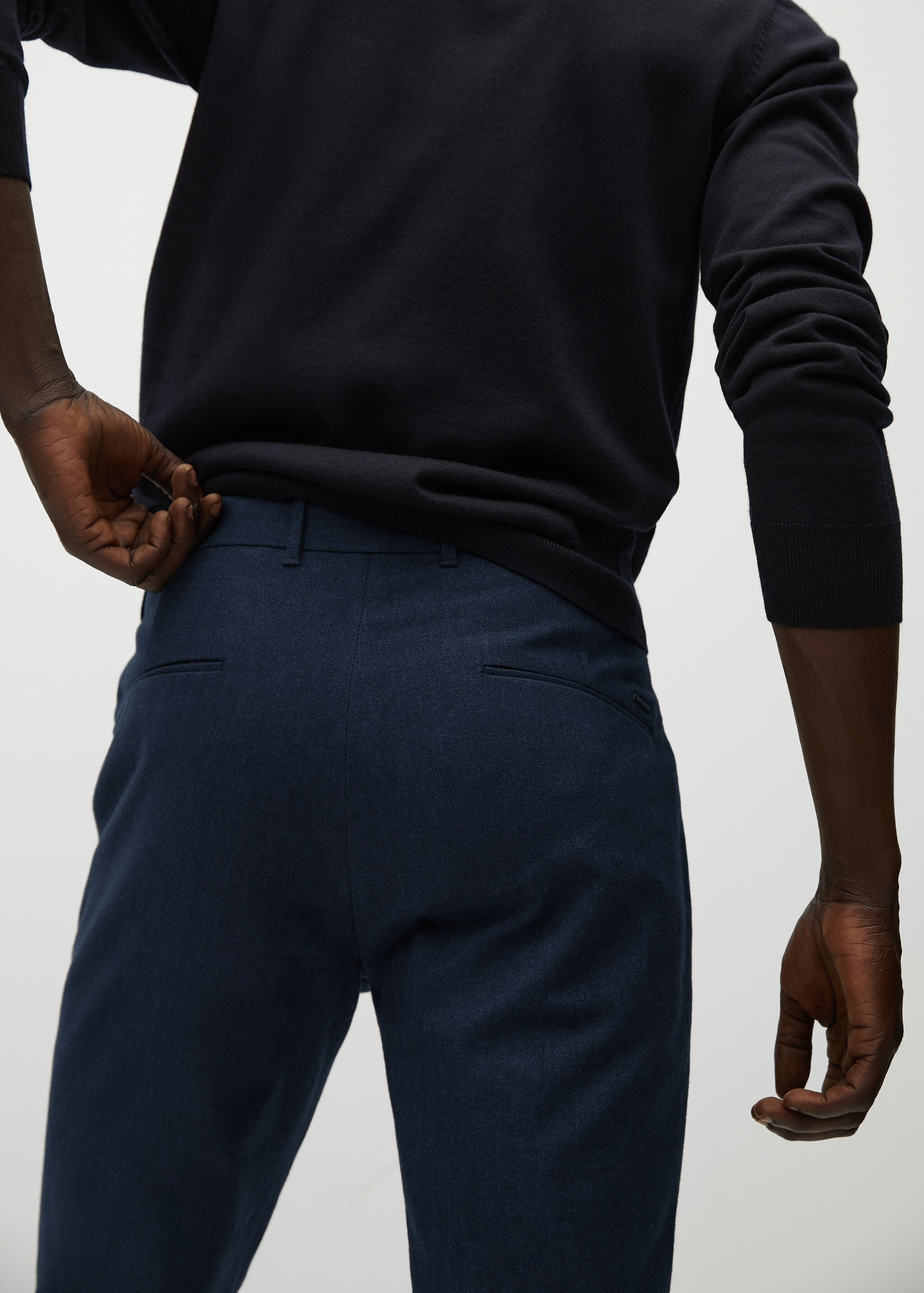 Bavlněné kalhoty slim fit - Detail zboží 1