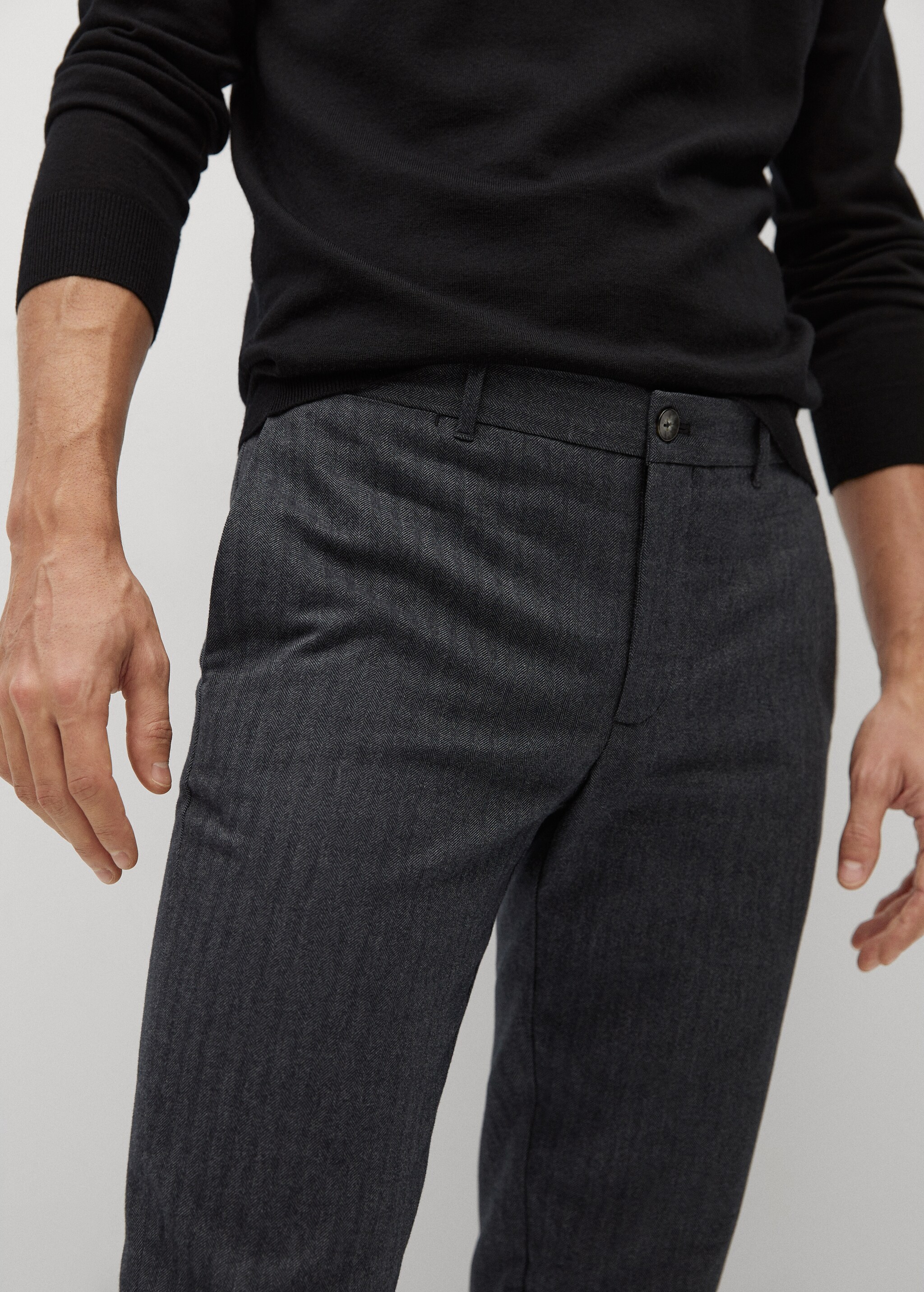 Bavlněné kalhoty slim fit - Detail zboží 1