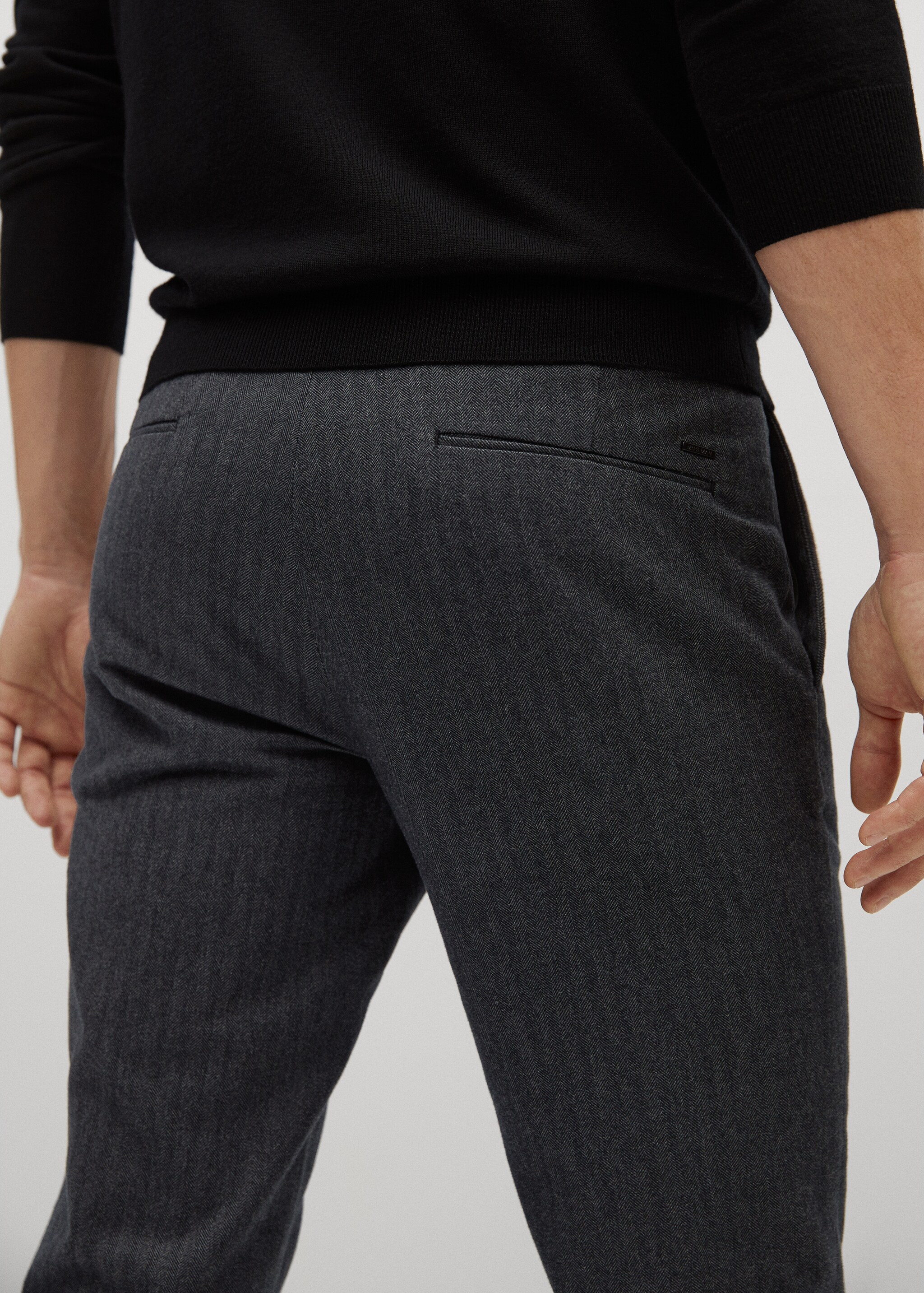 Bavlněné kalhoty slim fit - Detail zboží 2