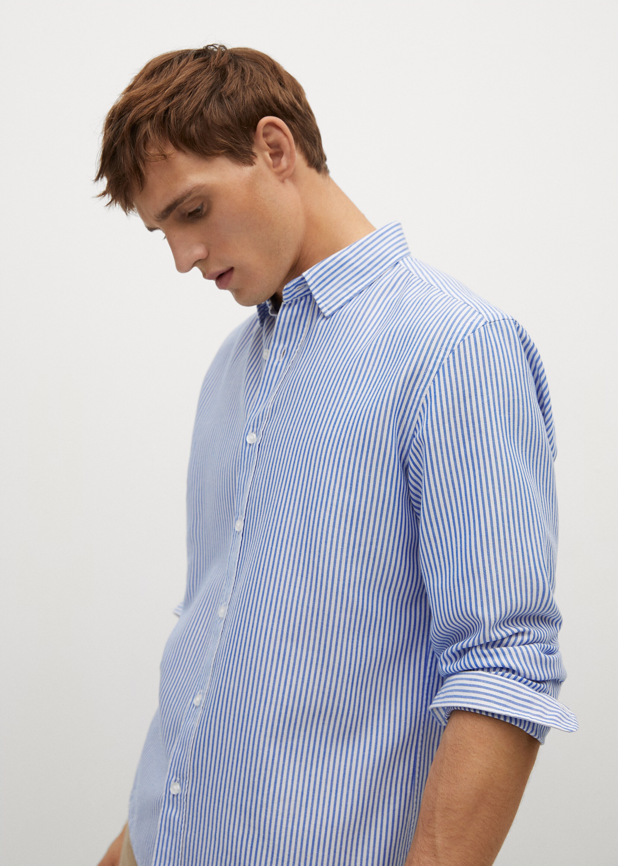 Camisa regular fit algodón rayas - Detalle del artículo 1