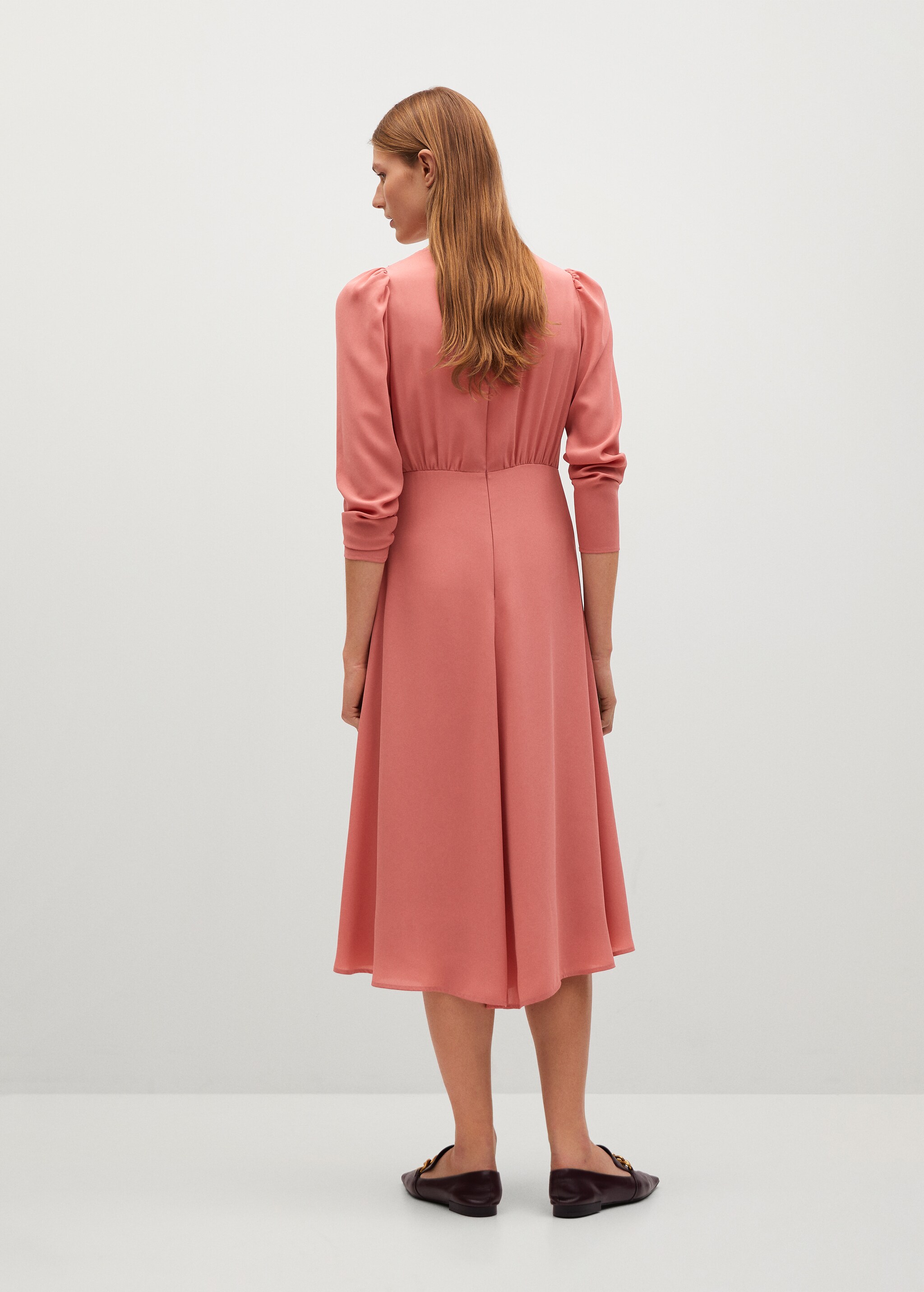 Vestido detalles plisados - Reverso del artículo