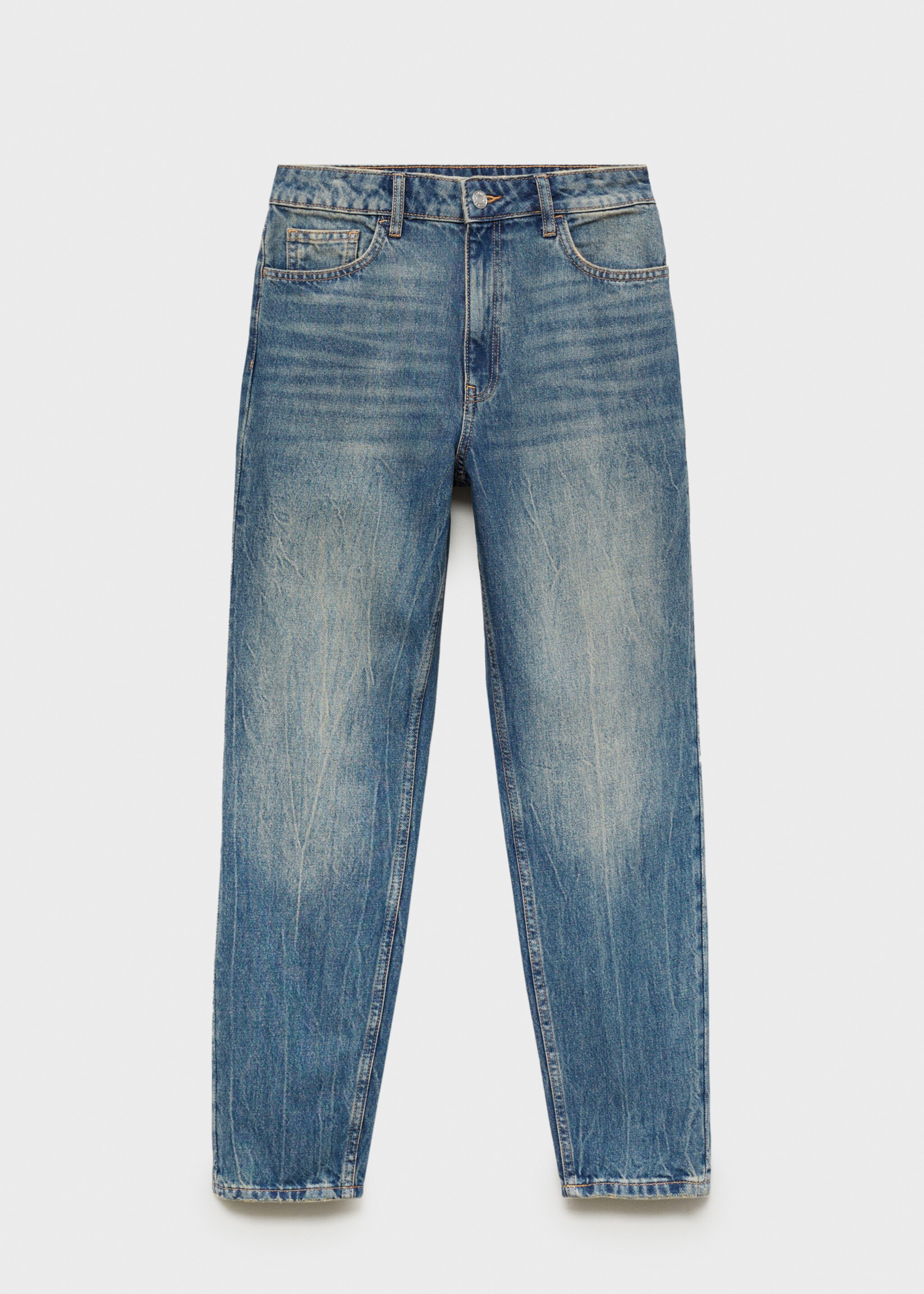 Mom2000 high-waist mom jeans - Artikel zonder model, Donker vintage blauw. Ref: 87040574-00.