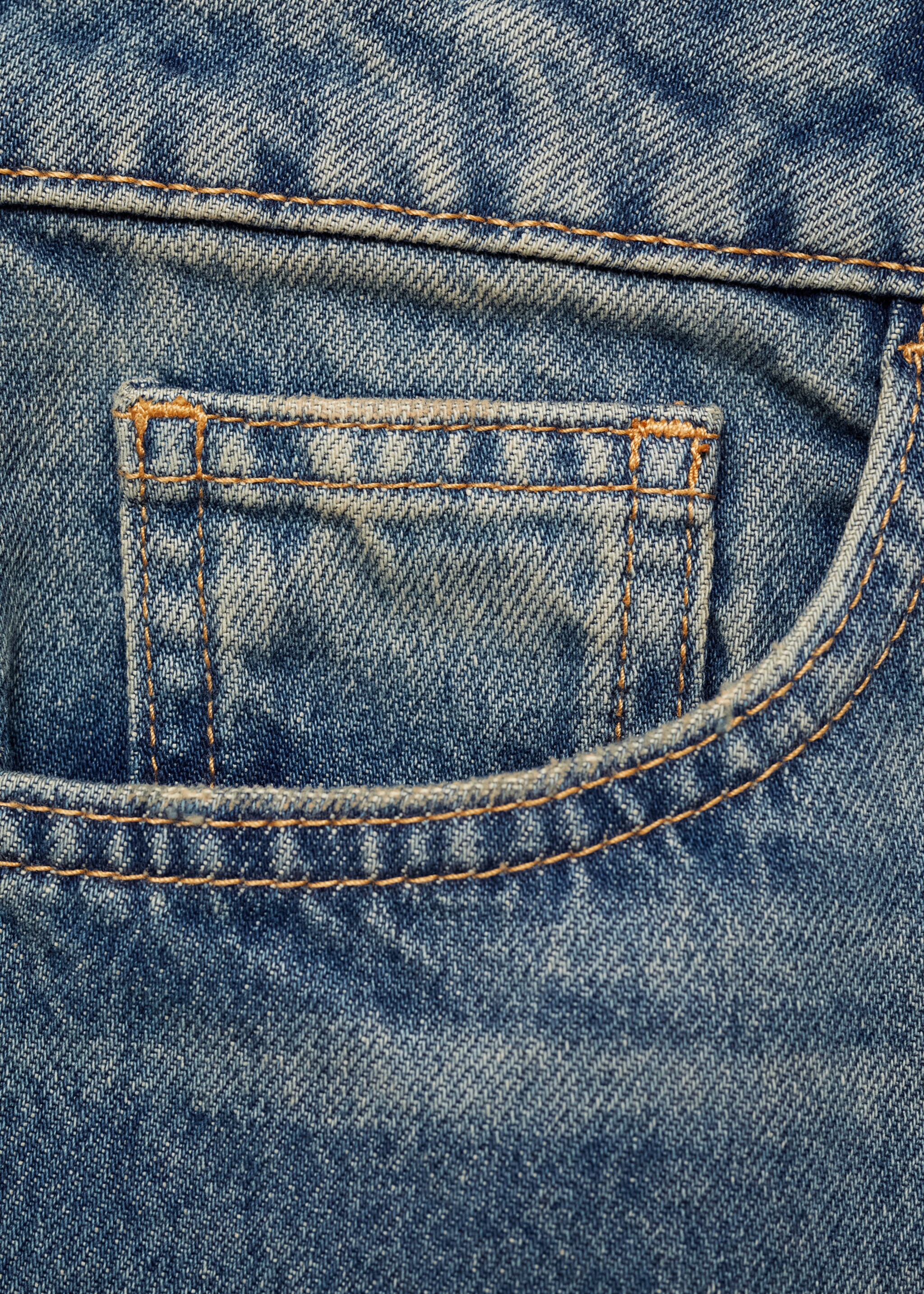 Mom2000 high-waist mom jeans - Detail van het artikel 8, Donker vintage blauw. Ref: 87040574-00.