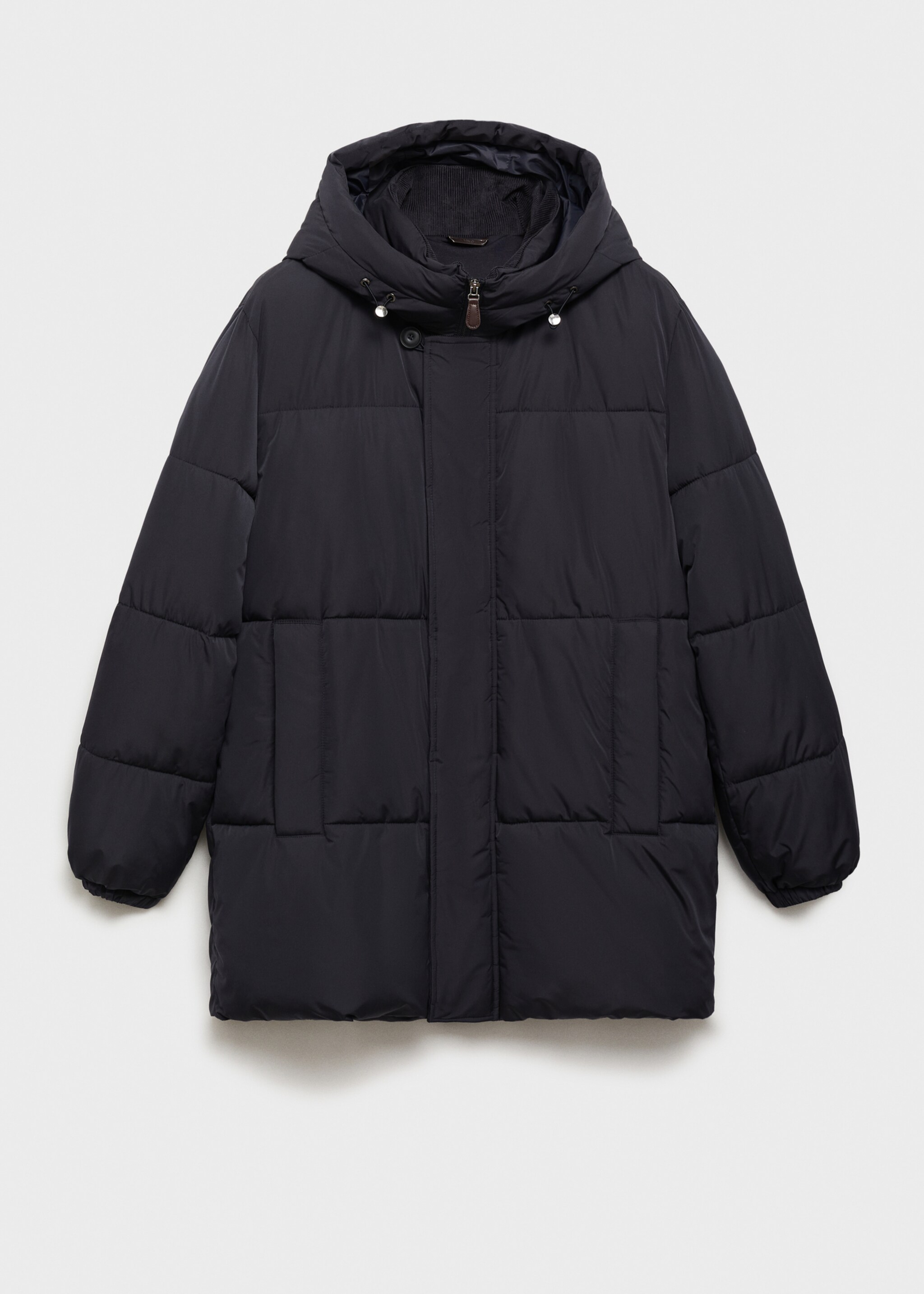 Anorac embuatat caputxa water-repellent - Article sense model, Blau marí fosc. Ref: 87040575-00.