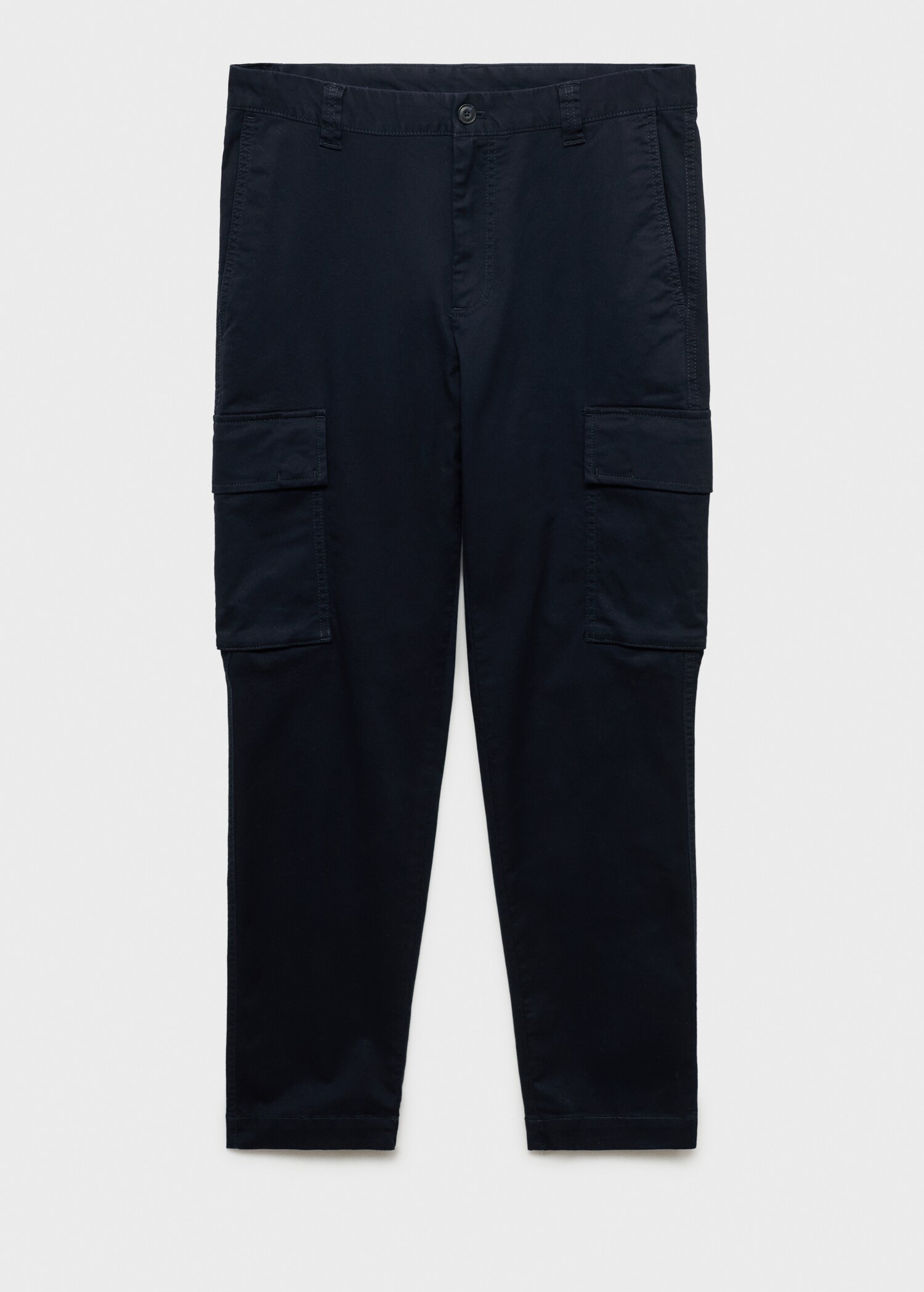 Regular fit cotton cargo trousers - Article without model