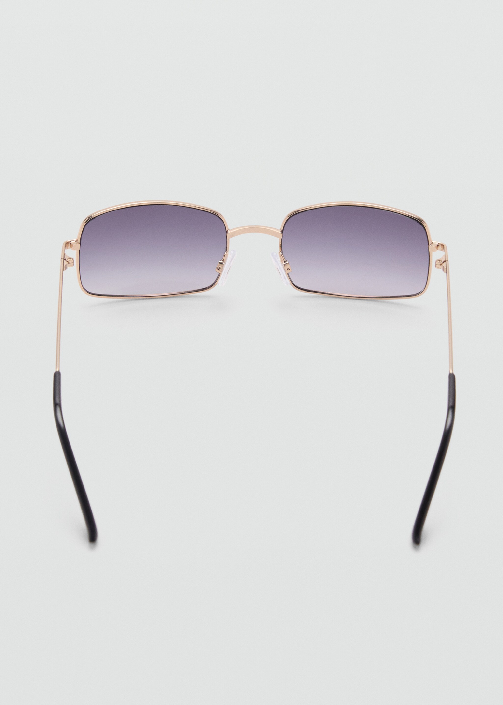 Metallic frame sunglasses - Details of the article 2, Gold. Ref: 87040577-00.