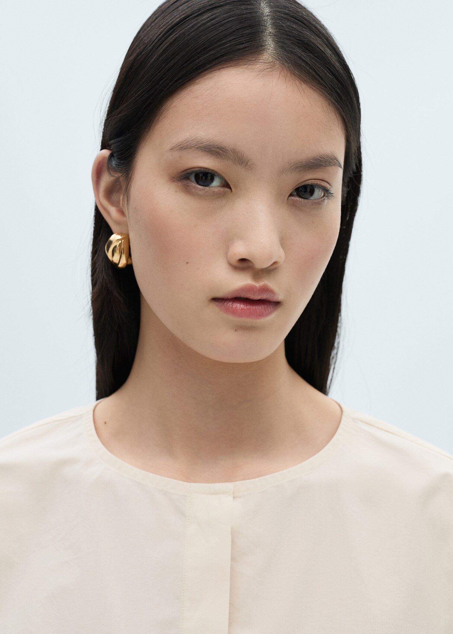 Baumwollbluse mit Taschen - Detail des Artikels 1