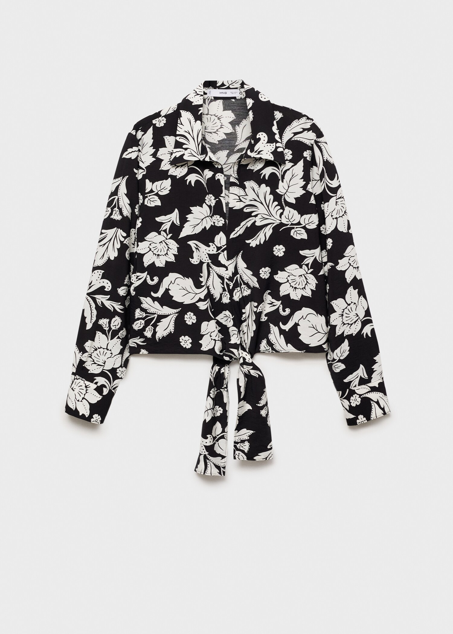 Floral-print blouse with knot detail - Article without model