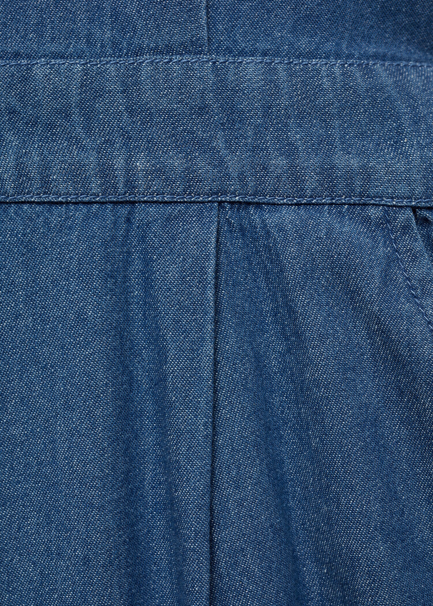 Short-sleeved denim jumpsuit - Details of the article 0