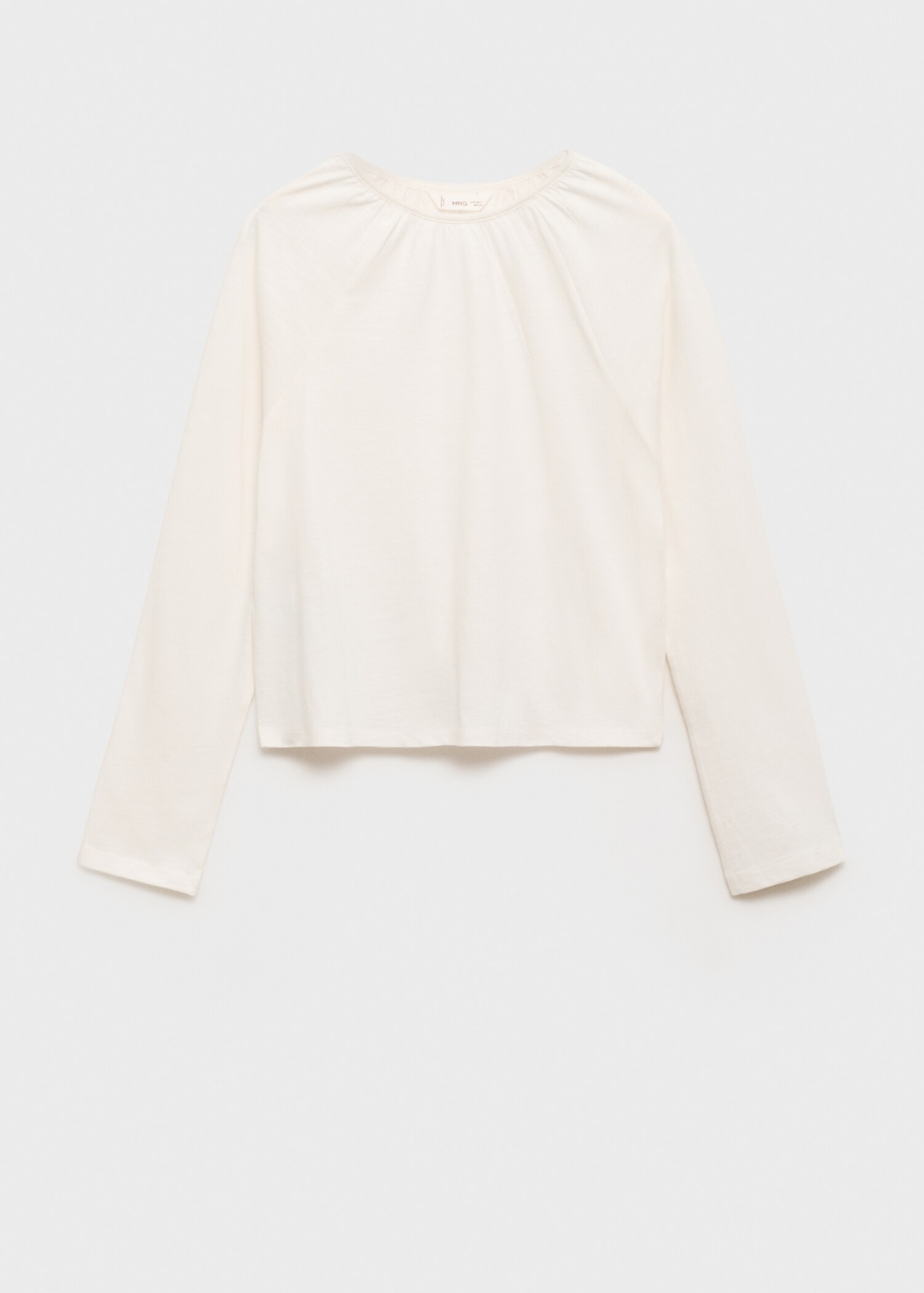 Gathered neck T-shirt - Article without model