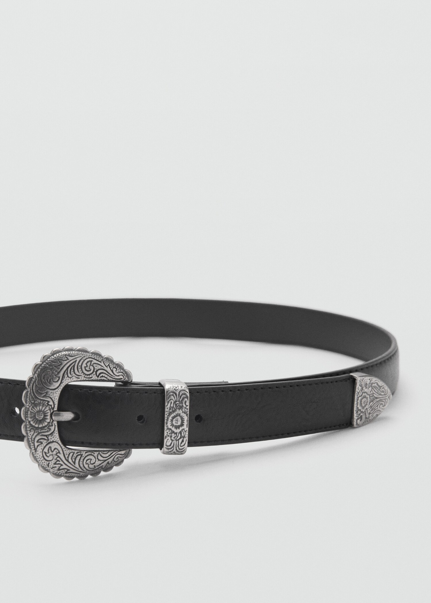 Embossed buckle belt - Details of the article 1