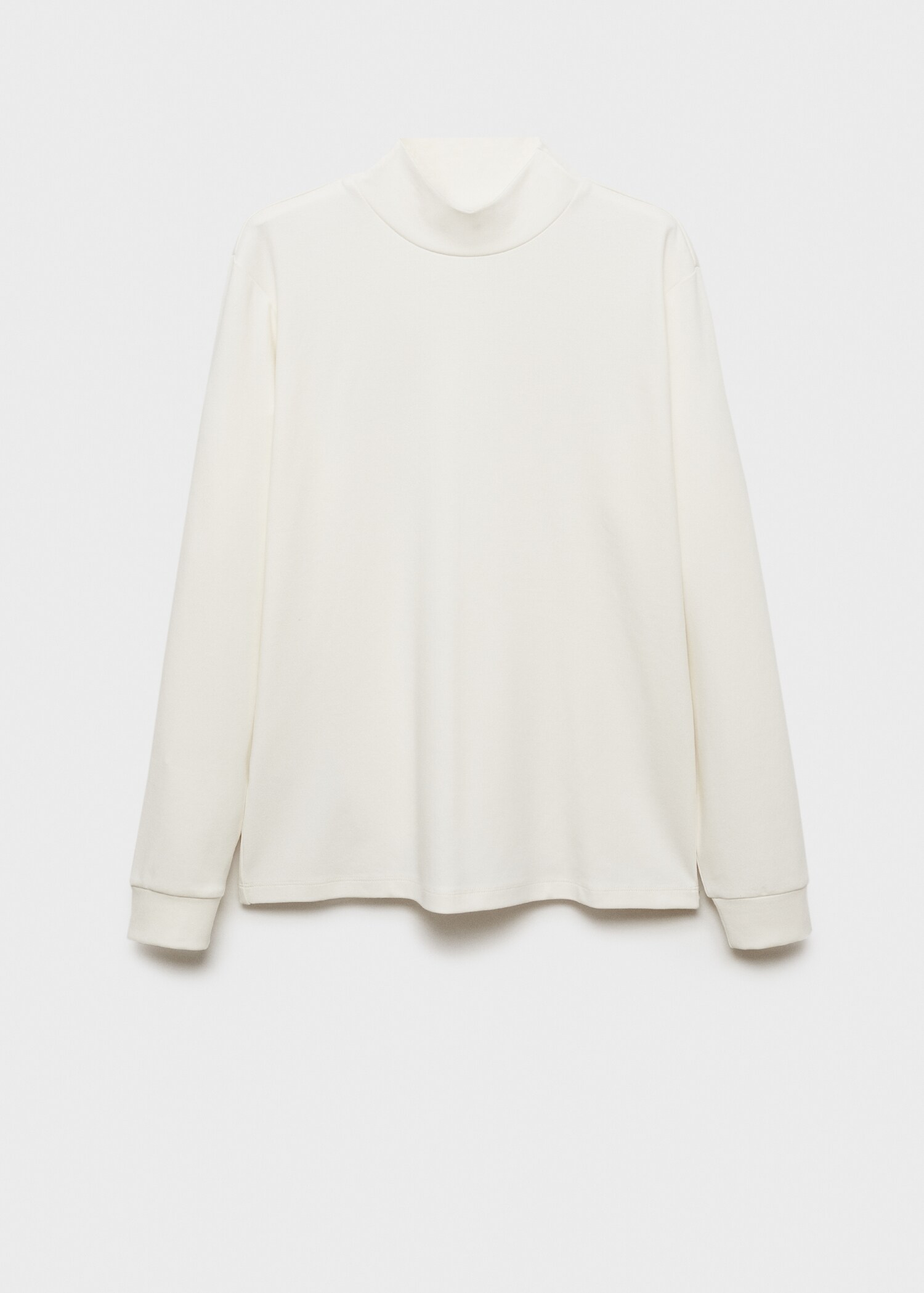 Langärmliges T-Shirt mit halbhohem Kragen - Artikel ohne Model