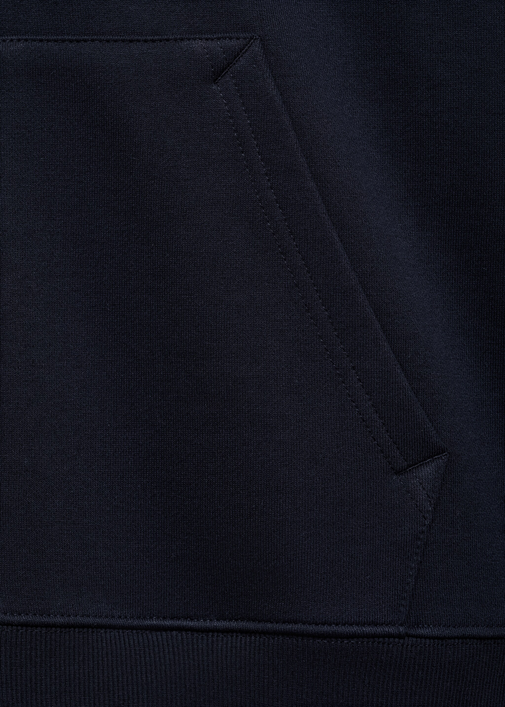 Regular-fit hoodie - Details of the article 0, Dark Navy. Ref: 87040602-00.