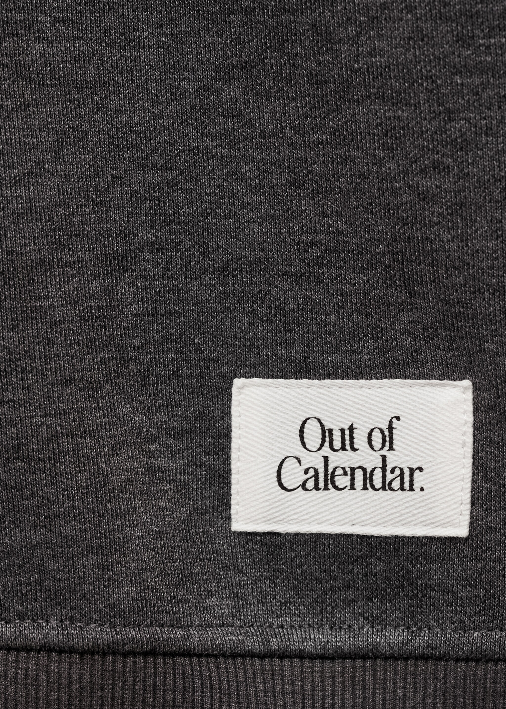 Hoodie mit Zip-Kragen - Detail des Artikels 0, Mittelgrau meliert. Ref: 87040603-00.