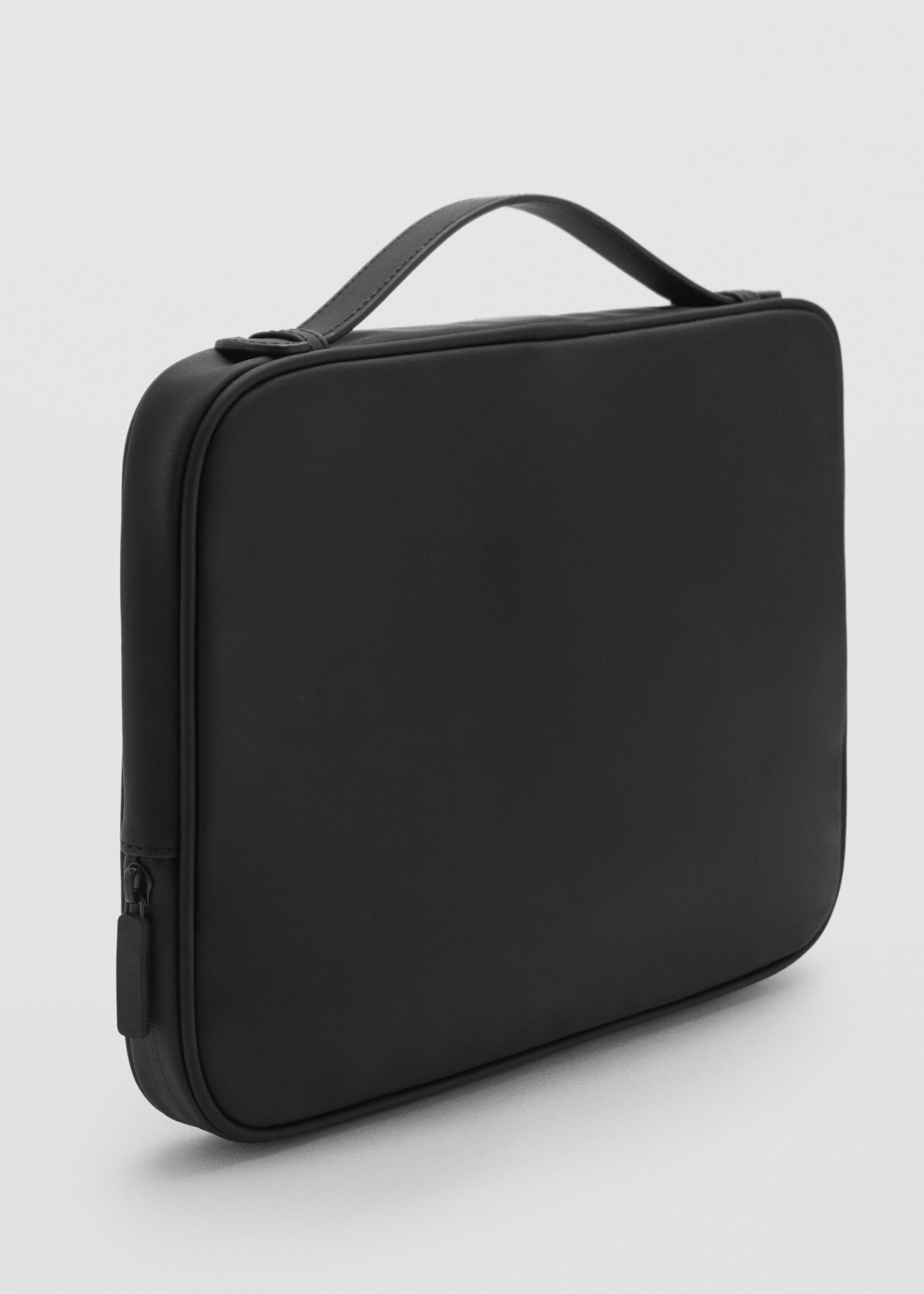 Rubberised laptop case - Medium plane, Black. Ref: 87040606-00.