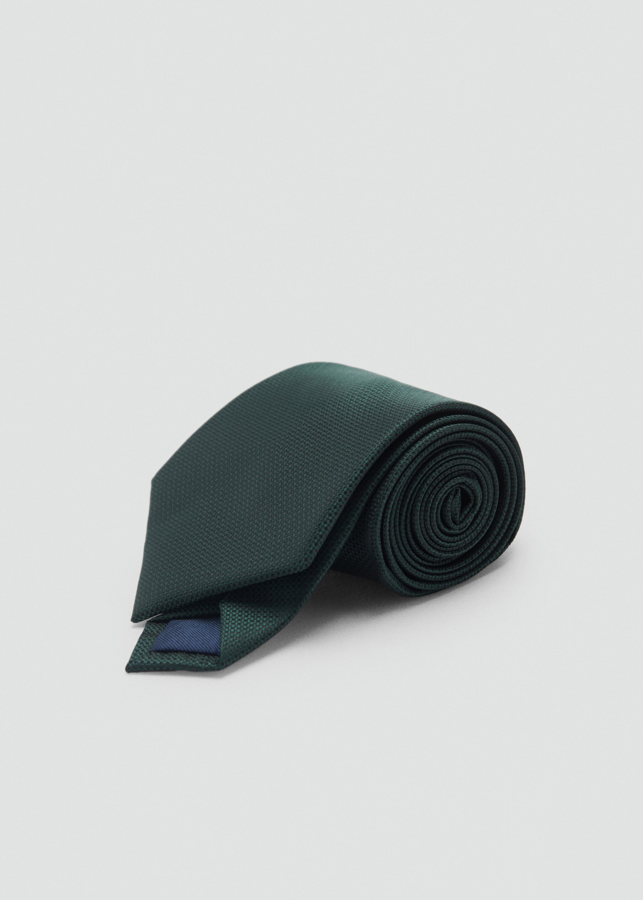 Smooth micro-structured tie - Medium plane, Khaki. Ref: 87040608-00.