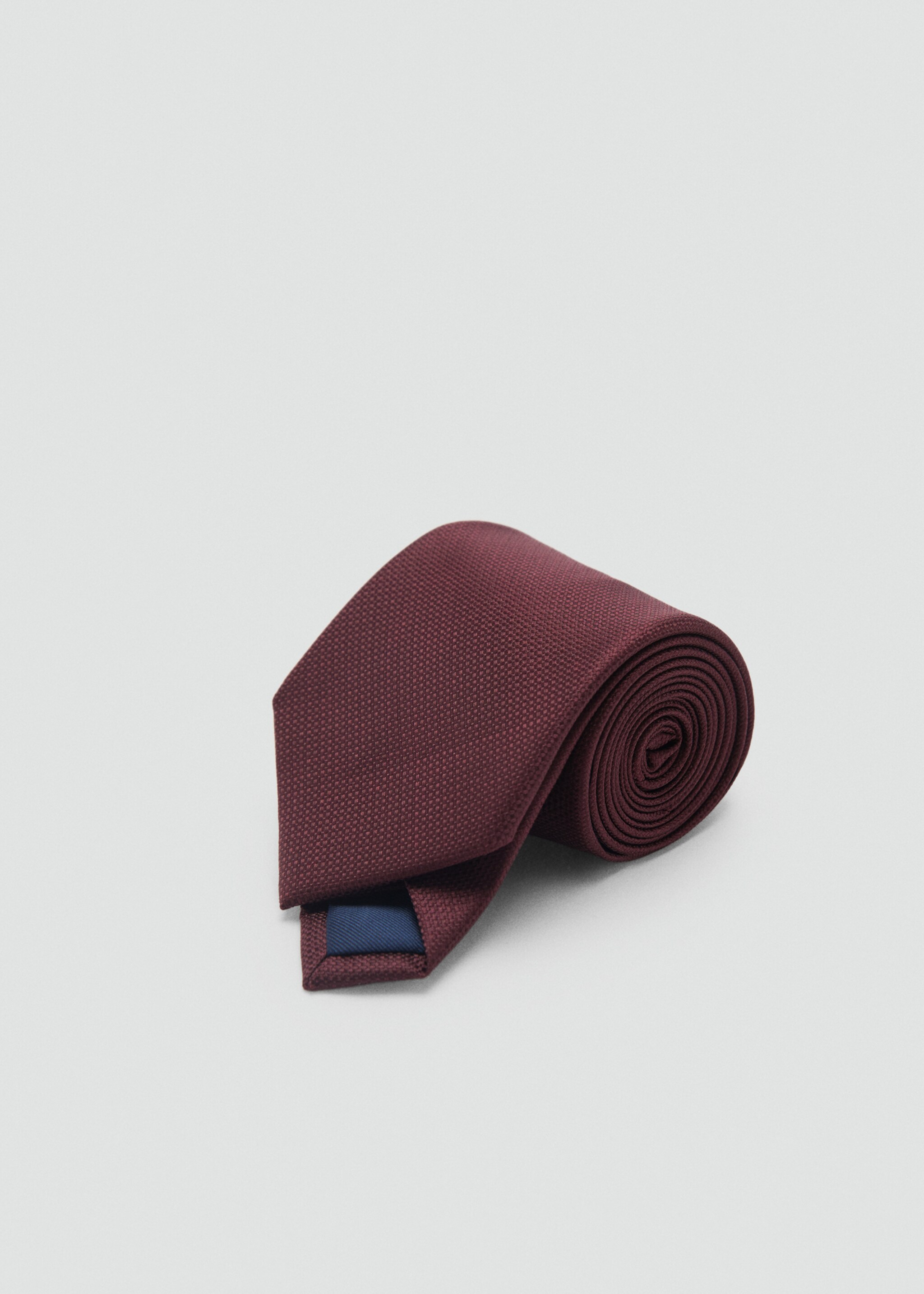 Smooth micro-structured tie - Medium plane, Burgundy. Ref: 87040608-00.